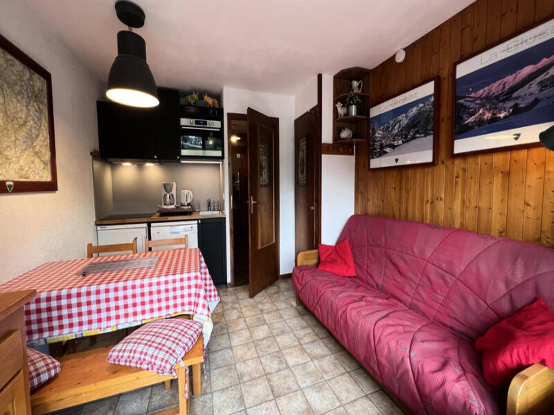 Knusse studio voor 4 op de piste in La Clusaz met zuidbalkon - foto 4
