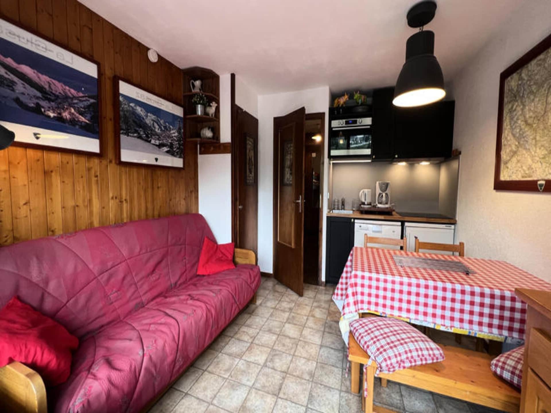 Knusse studio voor 4 op de piste in La Clusaz met zuidbalkon - foto 18