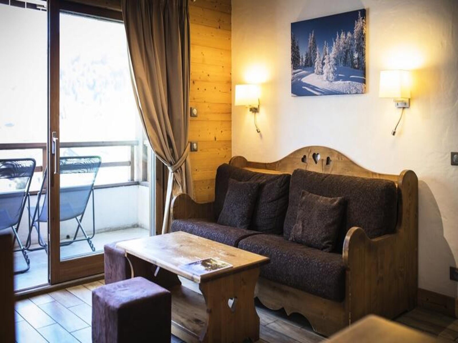 Authentiek chaletappartement in La Clusaz met zwembad, sauna en zicht op de Aravis - foto 7