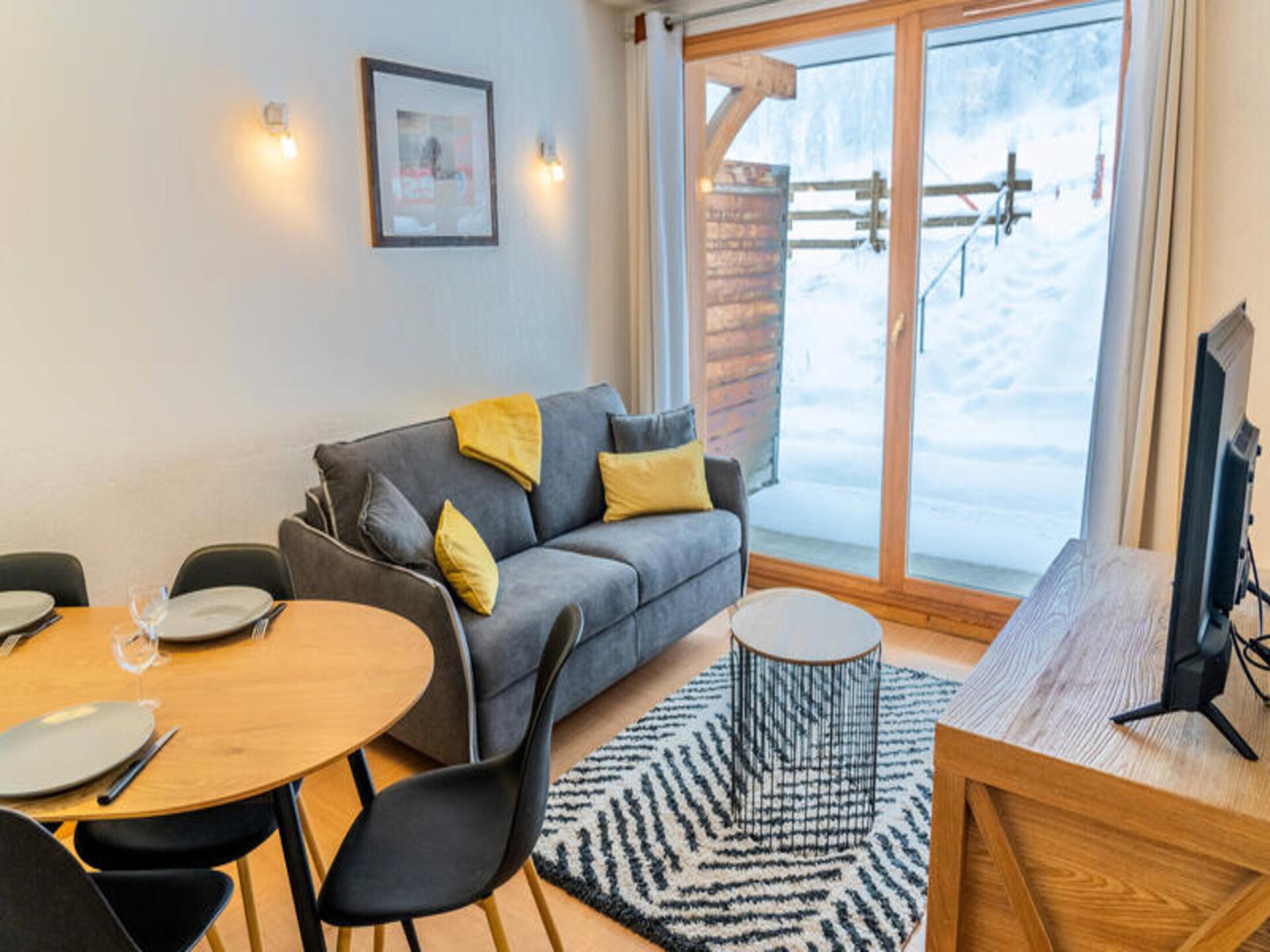 Appartement 6p in Les Orres 1800 met zwembad, direct aan de piste - foto 8