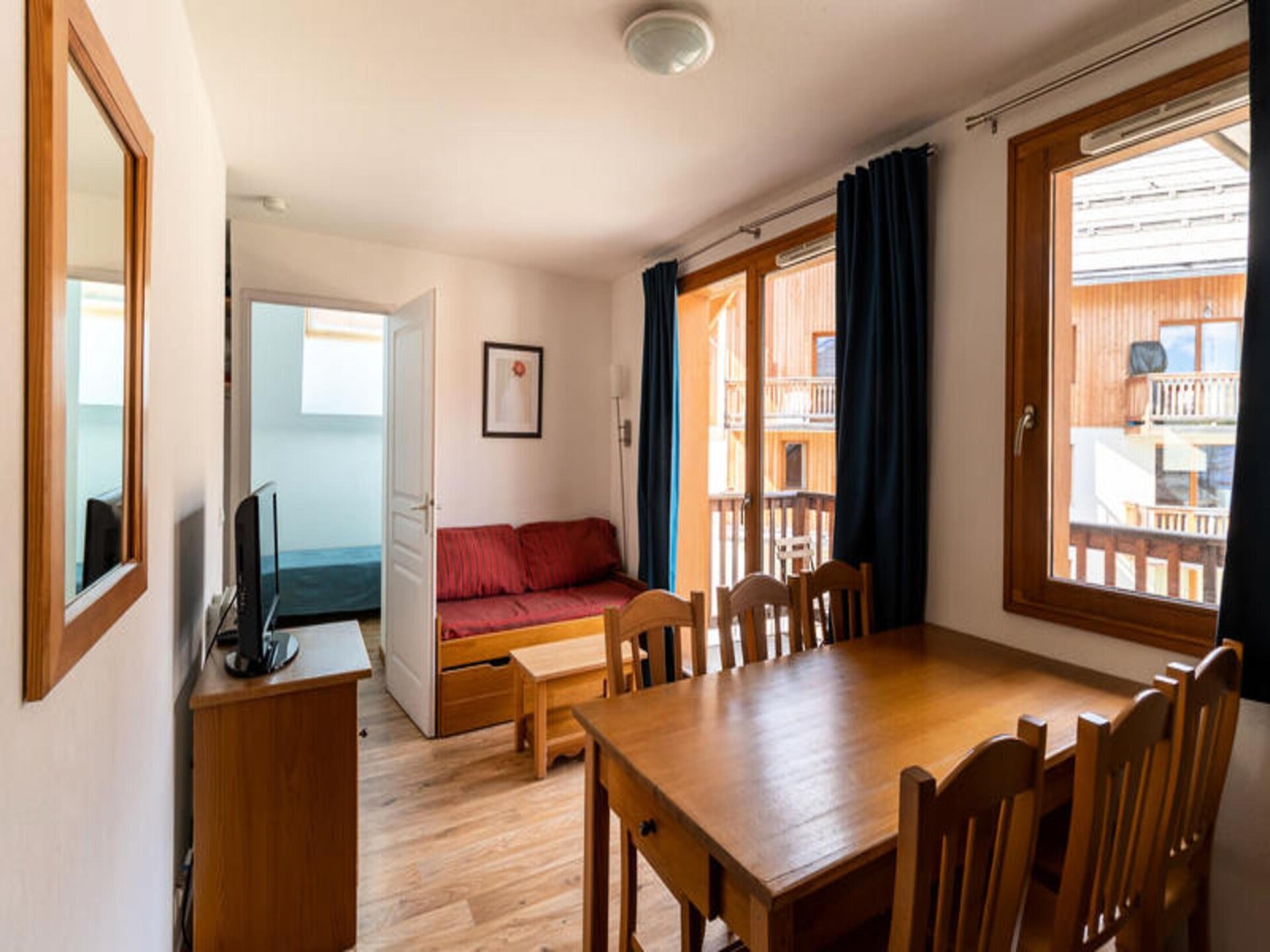 Rustiek appartement 6p in Les Orres 1800 met zwembad, vlakbij de piste - foto 10