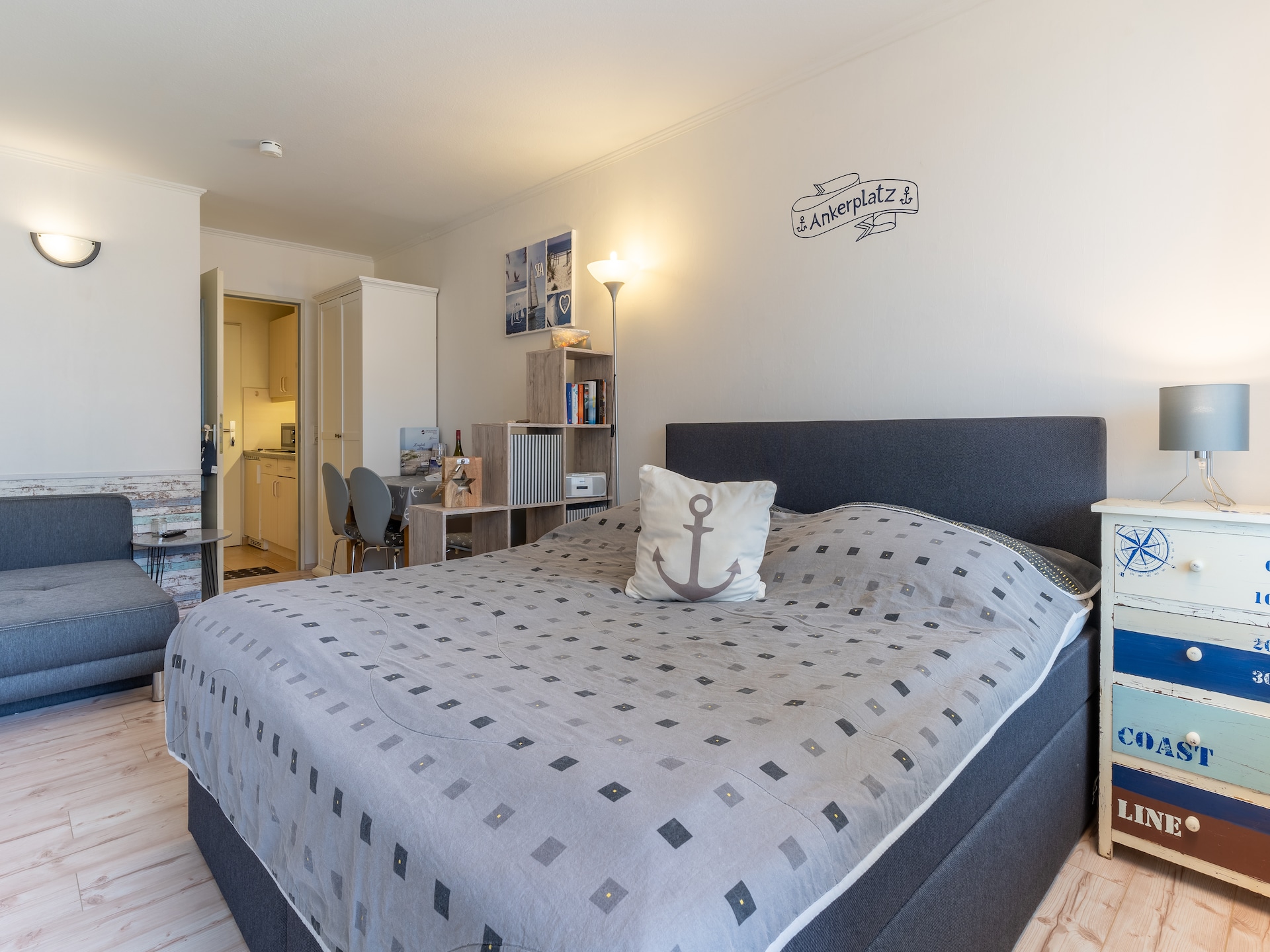 Knus appartement met balkon in Villa Anna, vlakbij het strand - foto 10