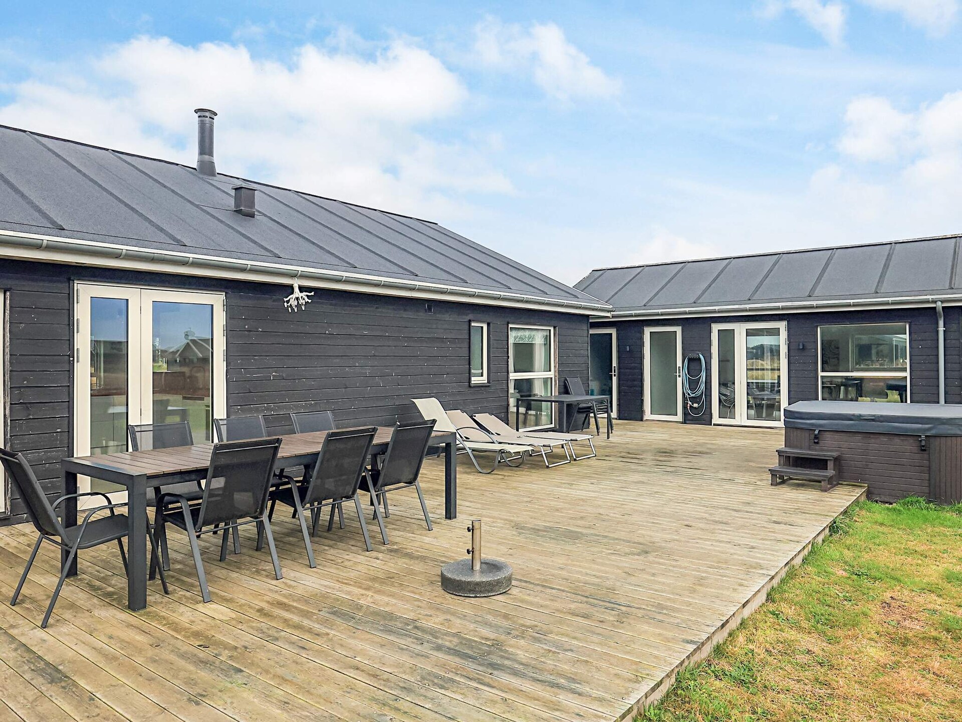 Ruim vakantiehuis voor 8 aan de golfbaan bij Løkken met privé wellness - foto 31