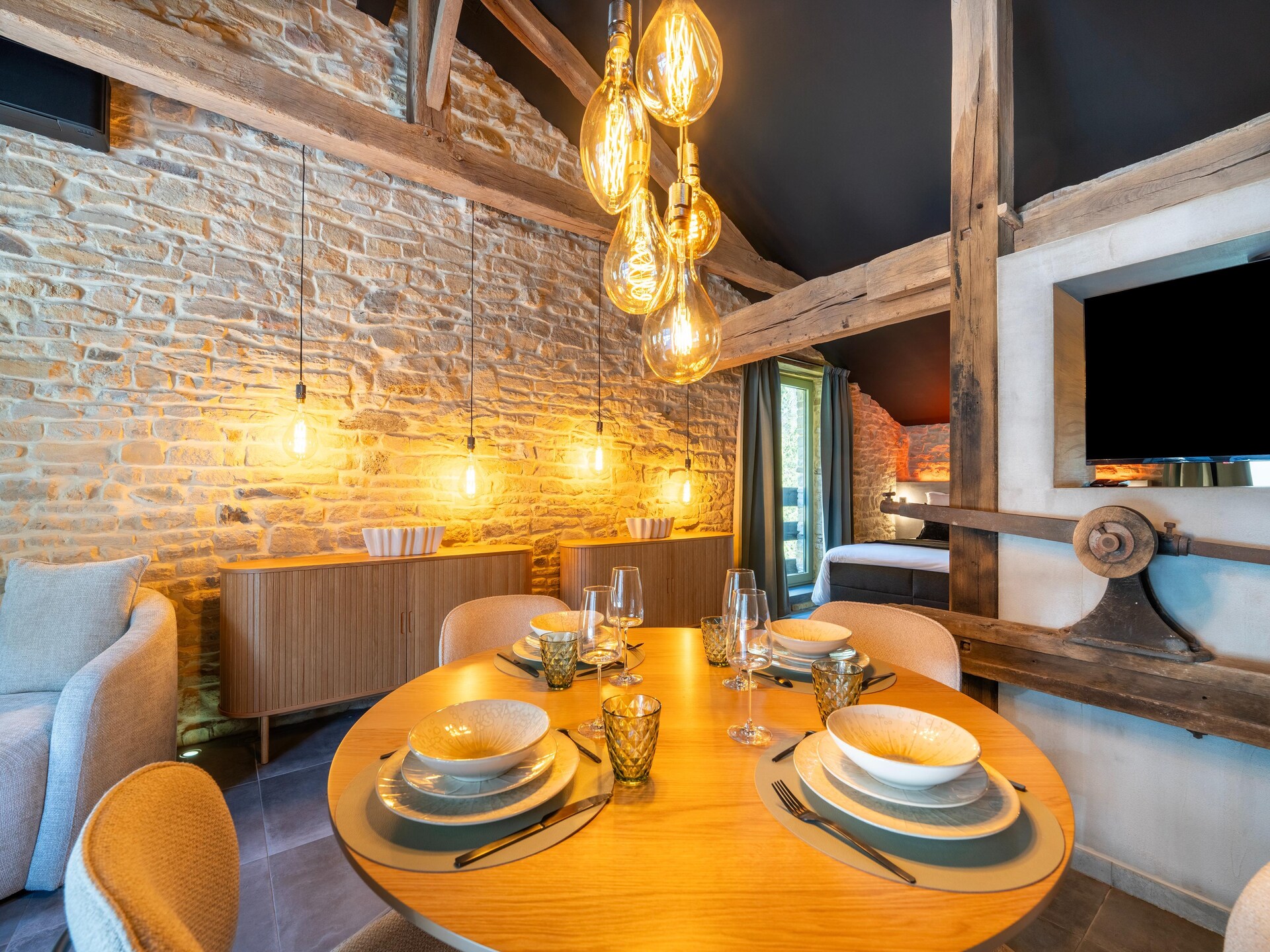 Romantisch wellnesshuis met sauna en jacuzzi in Sainte-Cécile - foto 14
