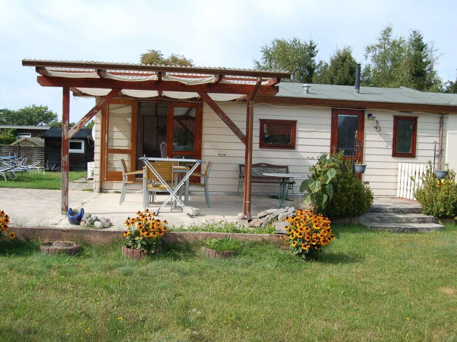 Knusse bungalow Uns lütt Hus nabij Ueckermünder Heide en Stettiner Haff - foto 2