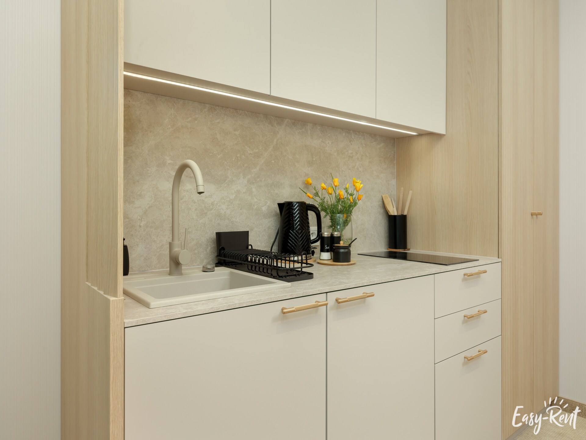 Lichte studio op 300m van strand met zwembad en balkon in Łukęcin - foto 11