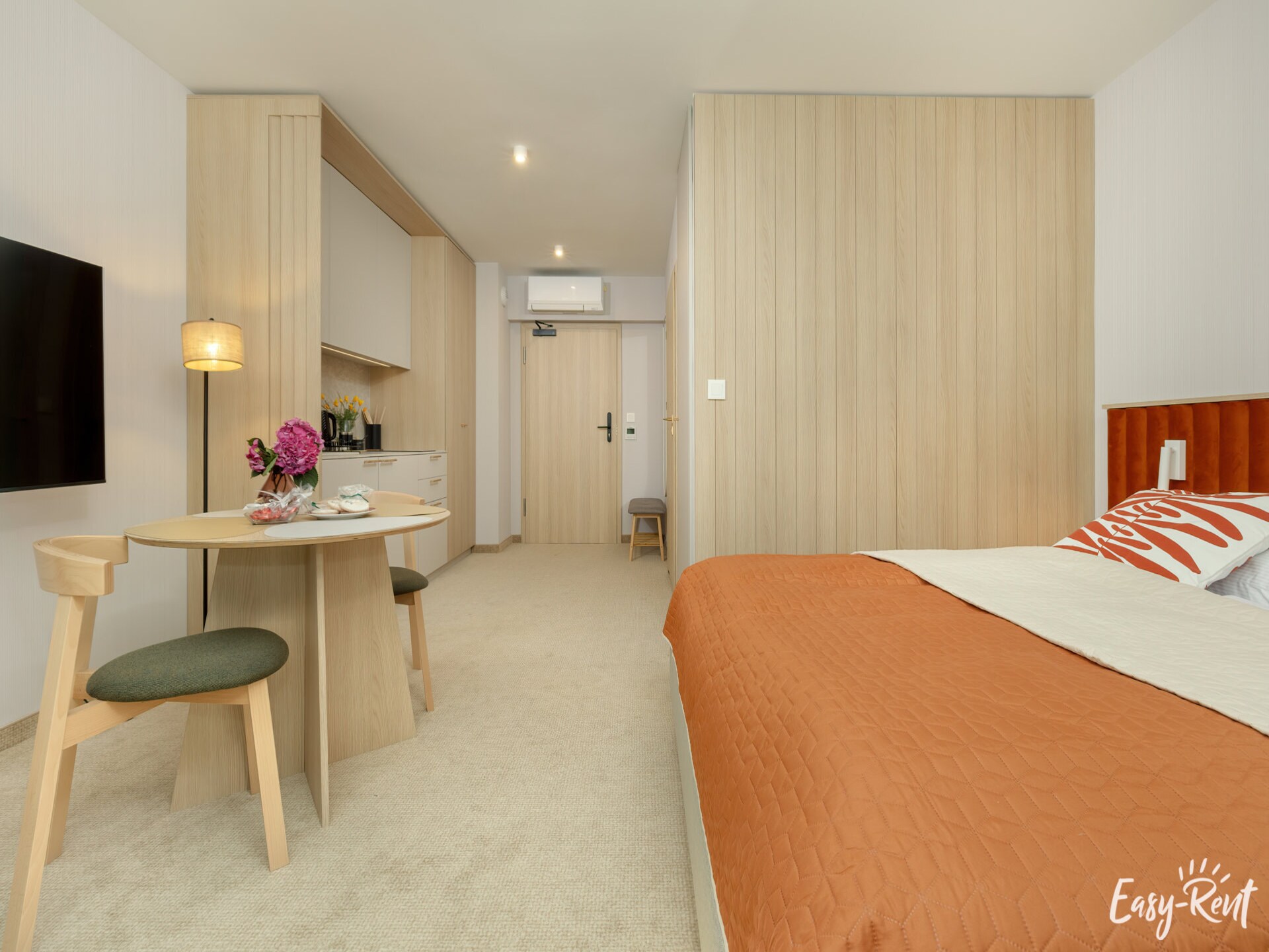 Lichte studio op 300m van strand met zwembad en balkon in Łukęcin - foto 7