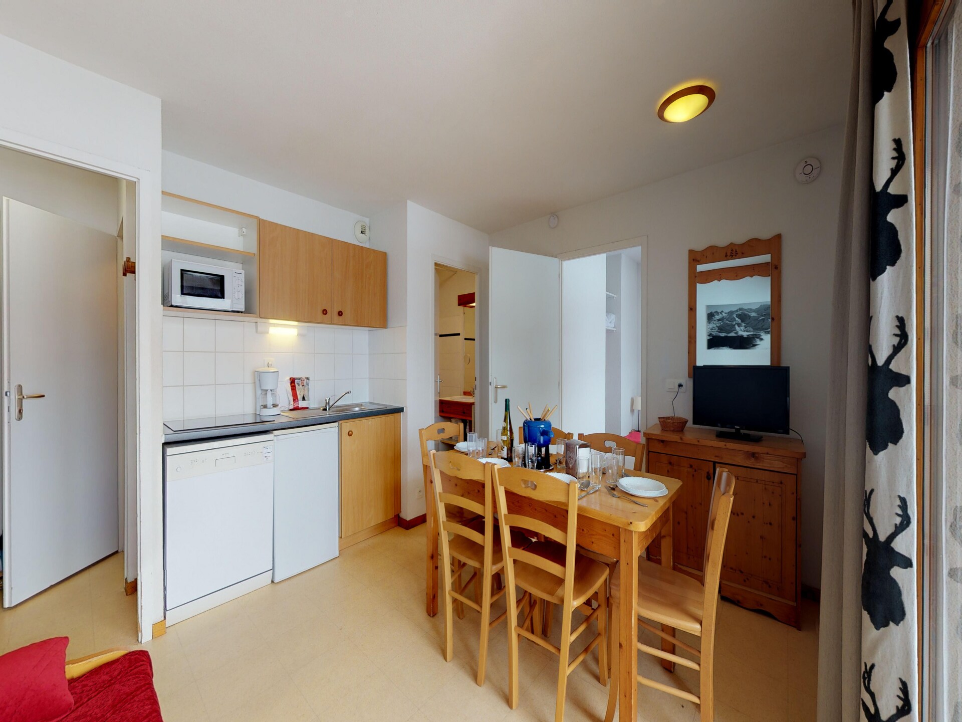 Balcons B 007: Gezellig 6-persoonsappartement aan de piste in Val Cenis - foto 1