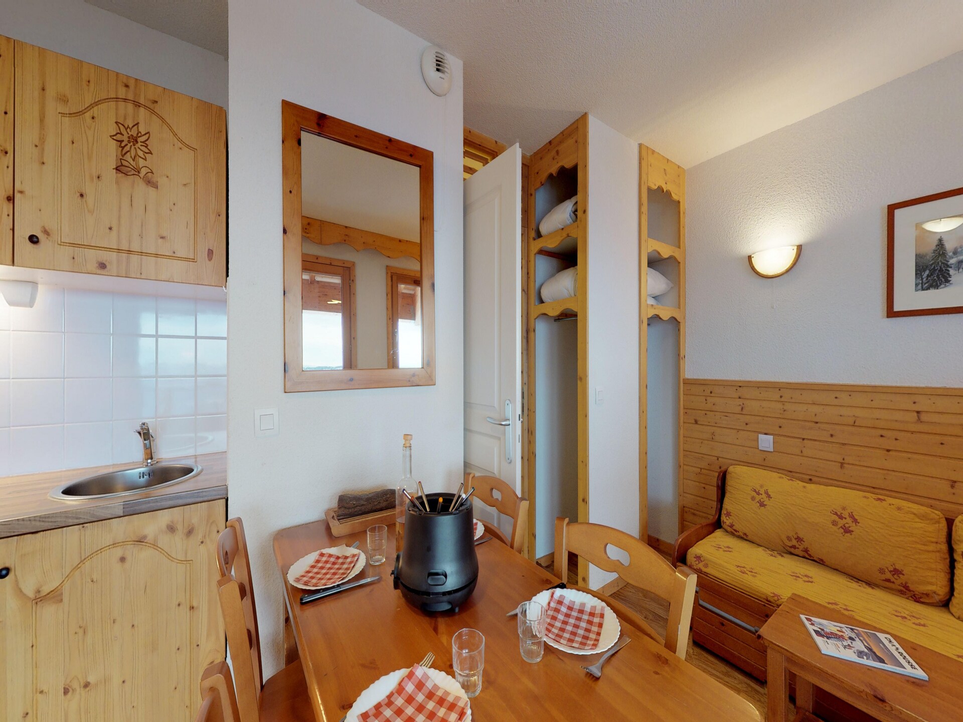 Studio 4 pers aan de golfbaan in Chamrousse, 100m van de skilift - foto 12