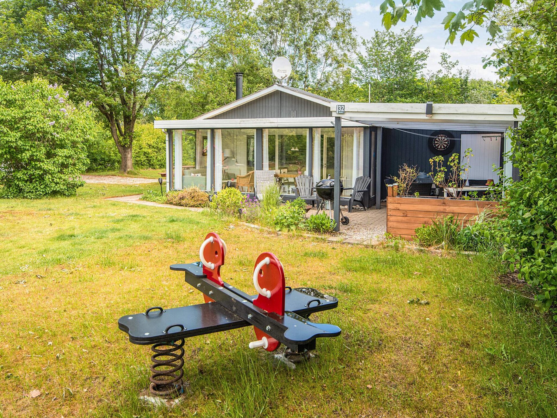 Zonovergoten vakantiehuis met whirlpool en tuin op 700m van de fjord in Hemmet - foto 43