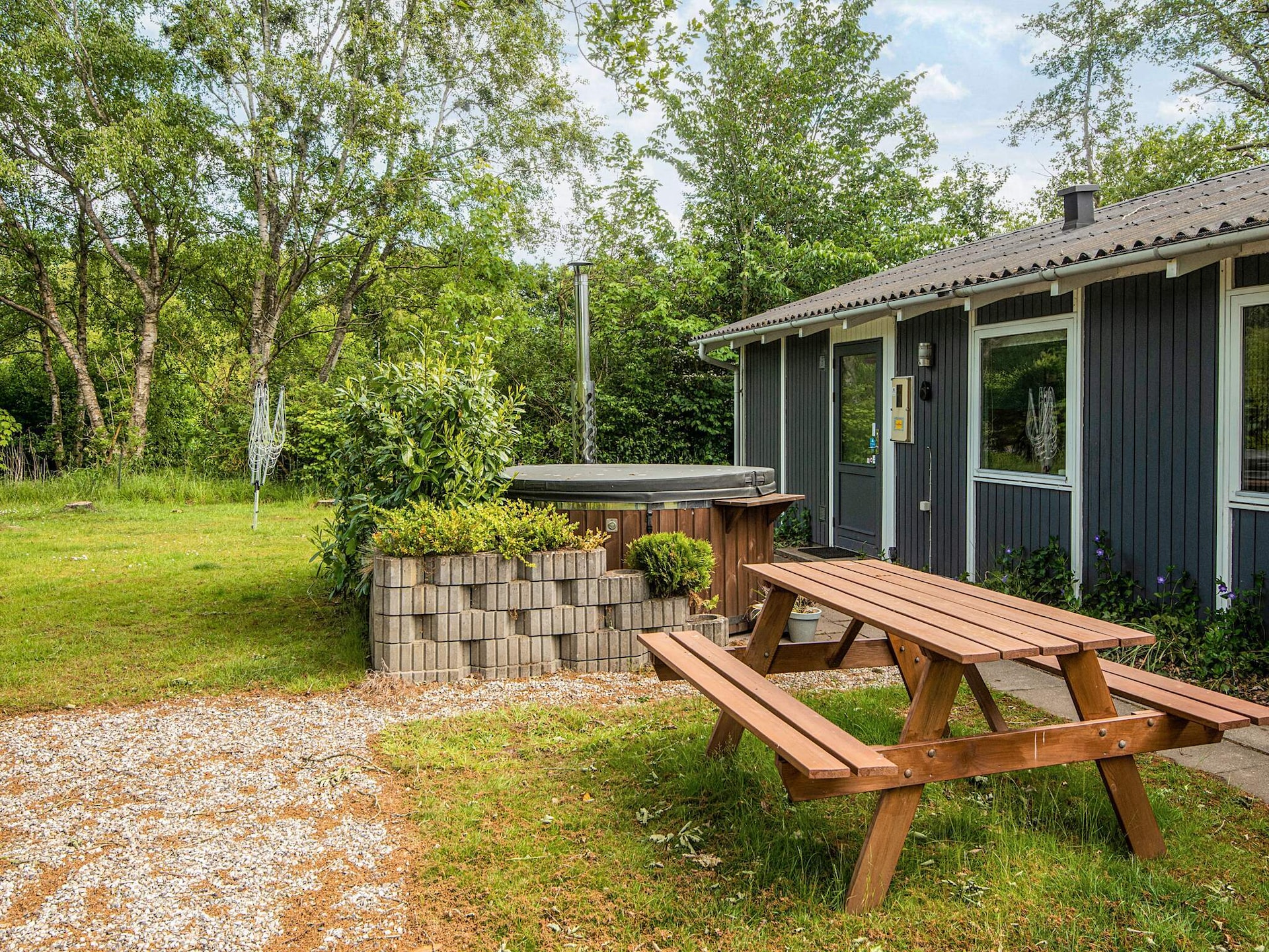 Zonovergoten vakantiehuis met whirlpool en tuin op 700m van de fjord in Hemmet - foto 45