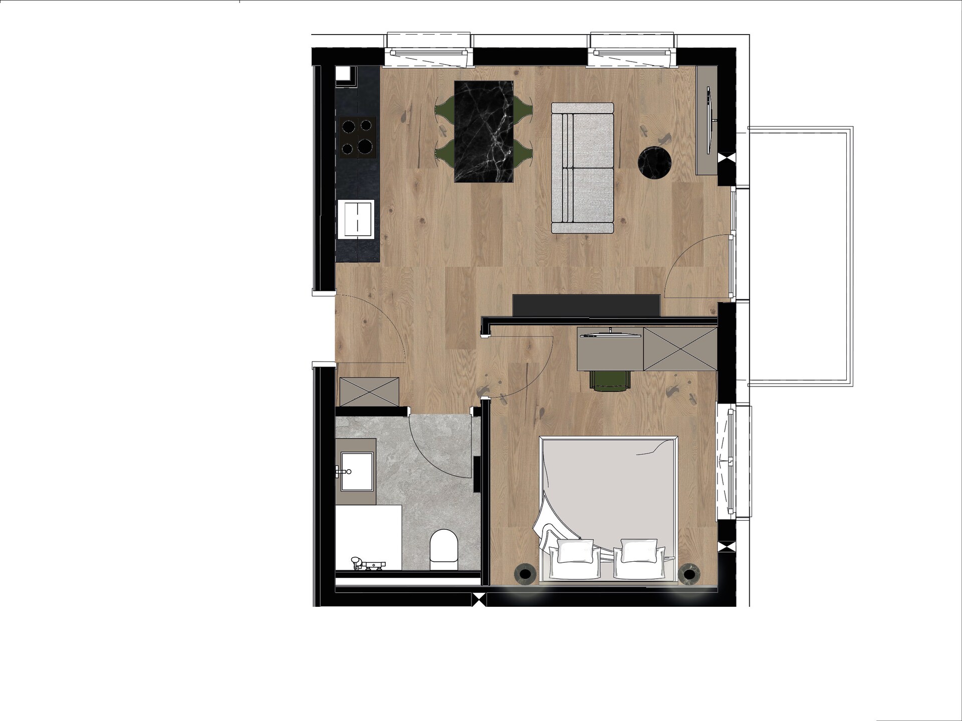 Appartement Gipfelglück 4: Uitzicht op de piste in Kirchberg - foto 26