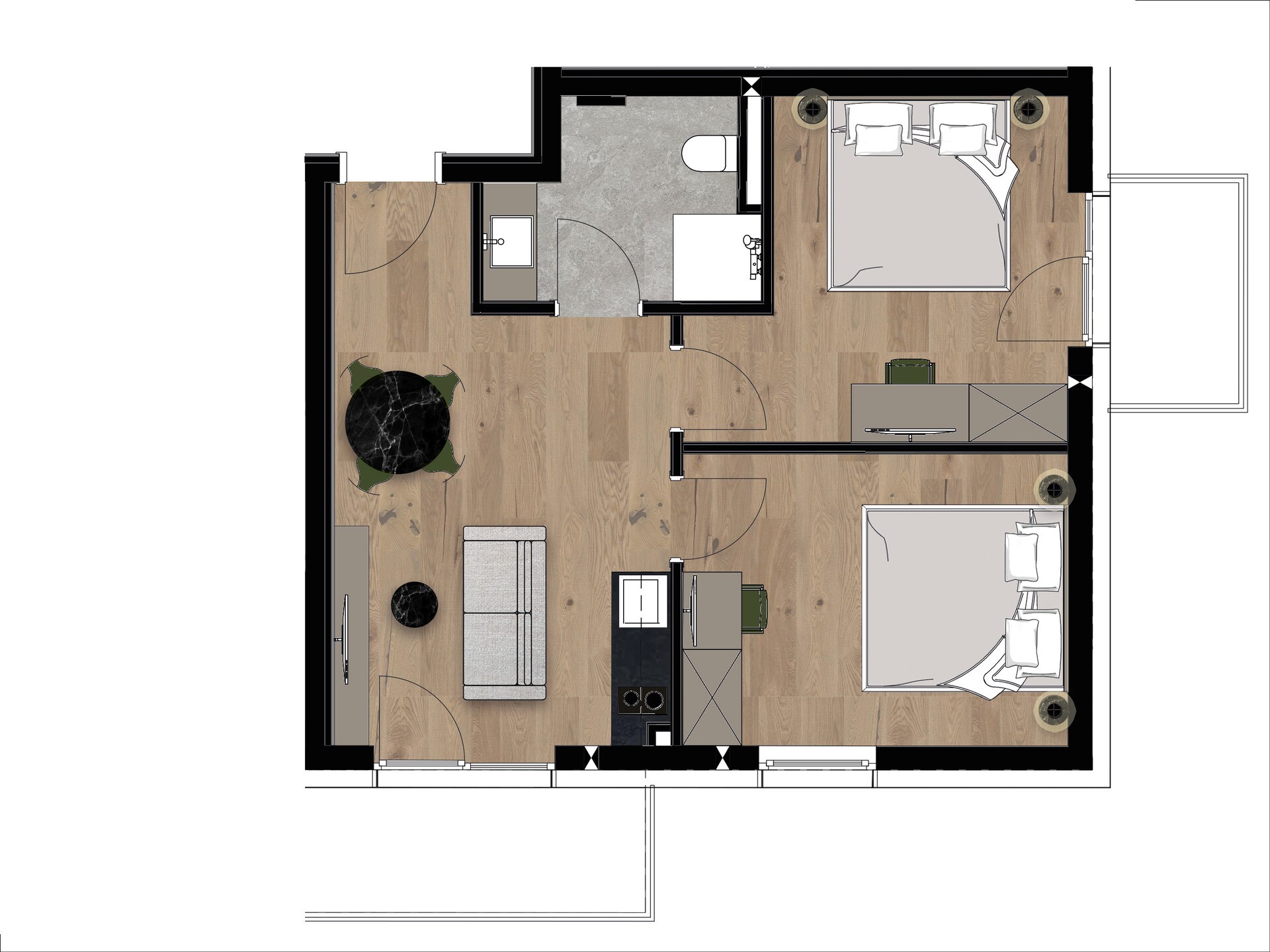 Gipfelglück 5: Modern appartement aan de golfbaan in Kirchberg - foto 4
