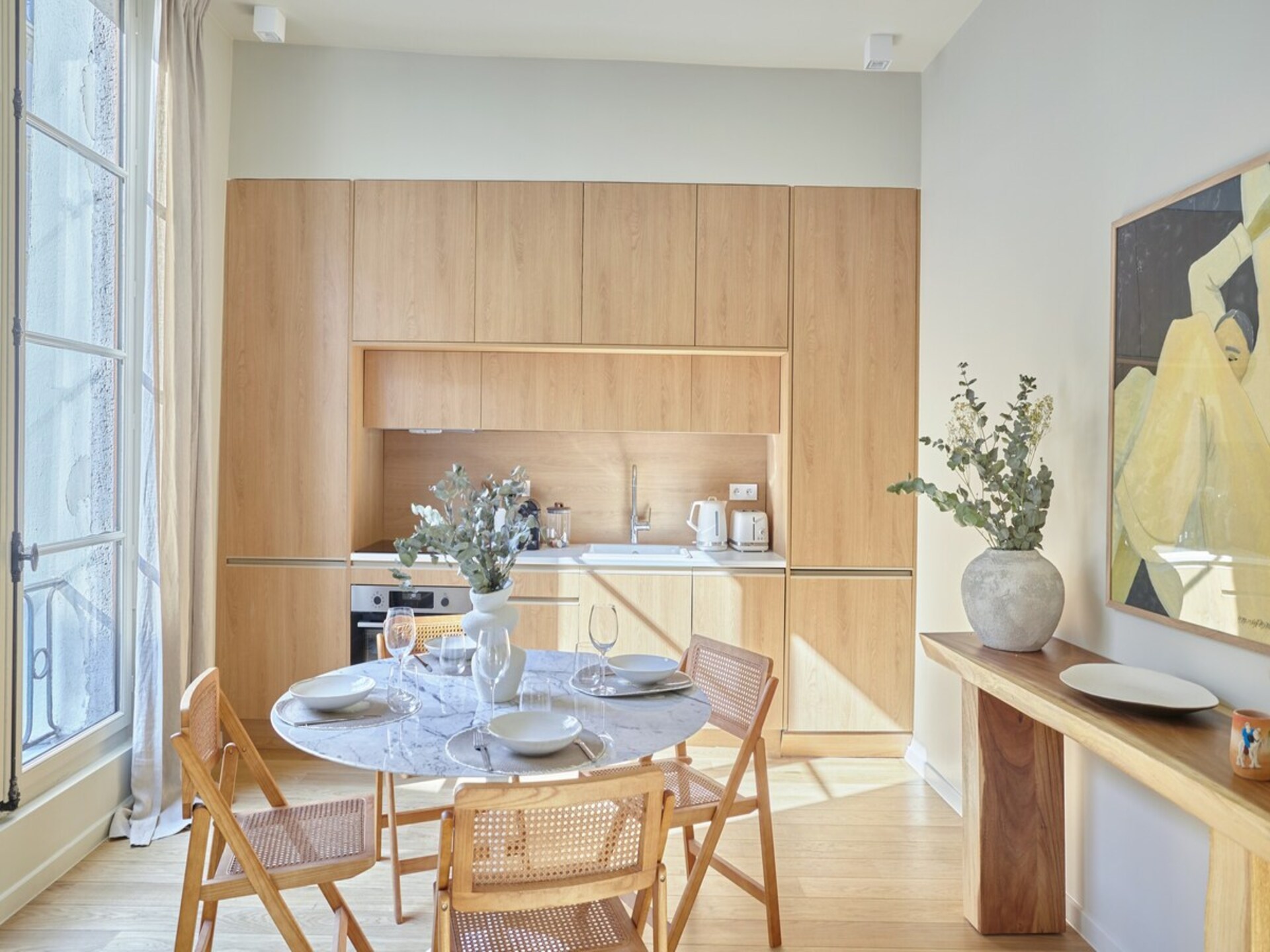 Licht appartement in de Marais, vlak bij Place des Vosges - foto 12