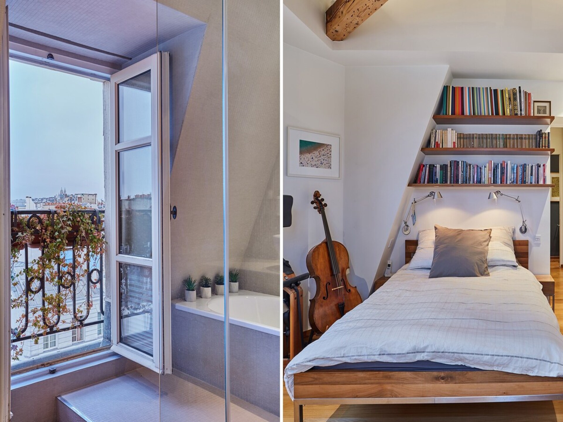 Licht appartement in de Marais, 7 minuten van Beaubourg, voor 5 personen - foto 15