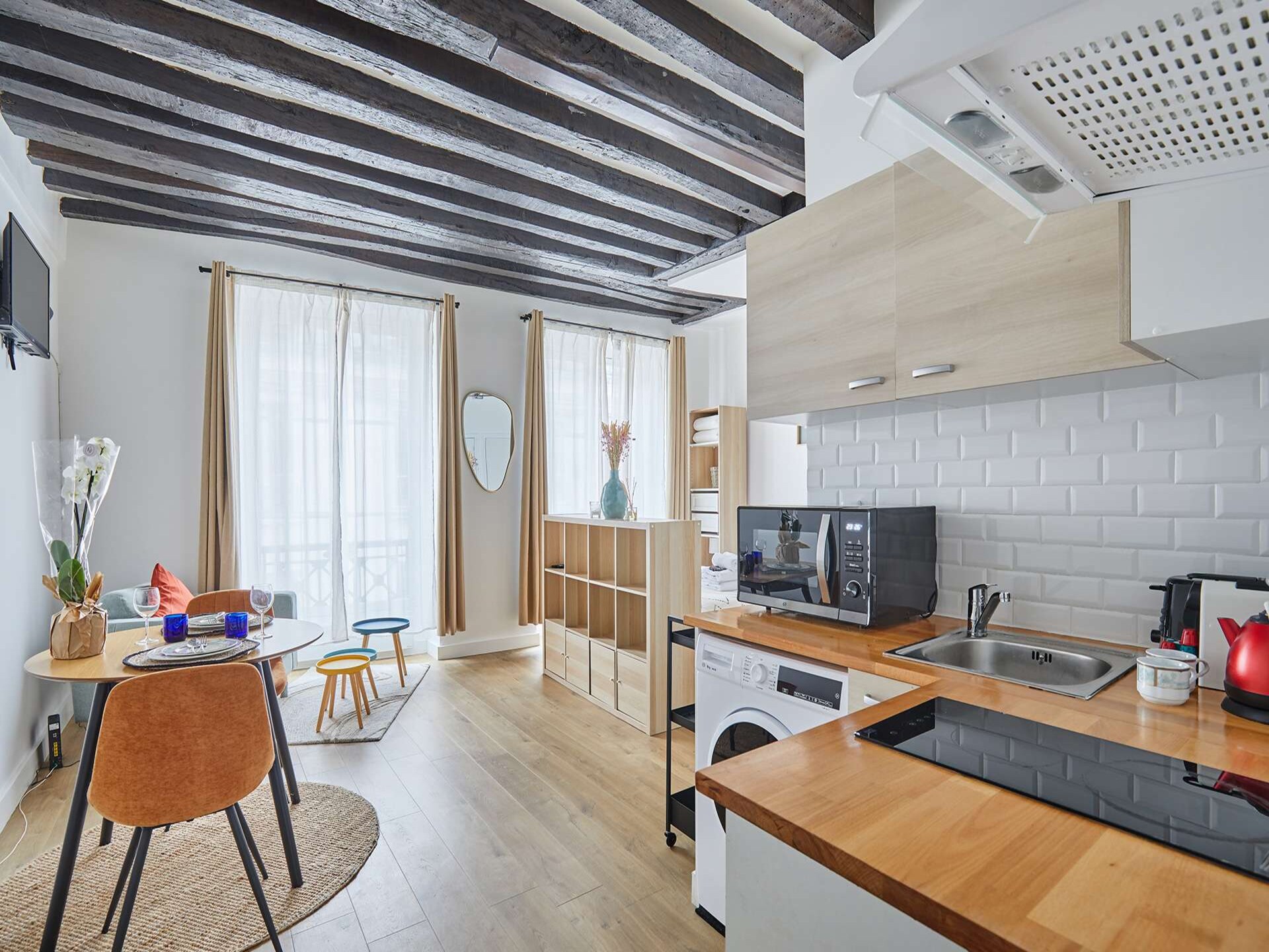 Licht studio-appartement in hartje Parijs, vlakbij Rue Montorgueil - foto 3