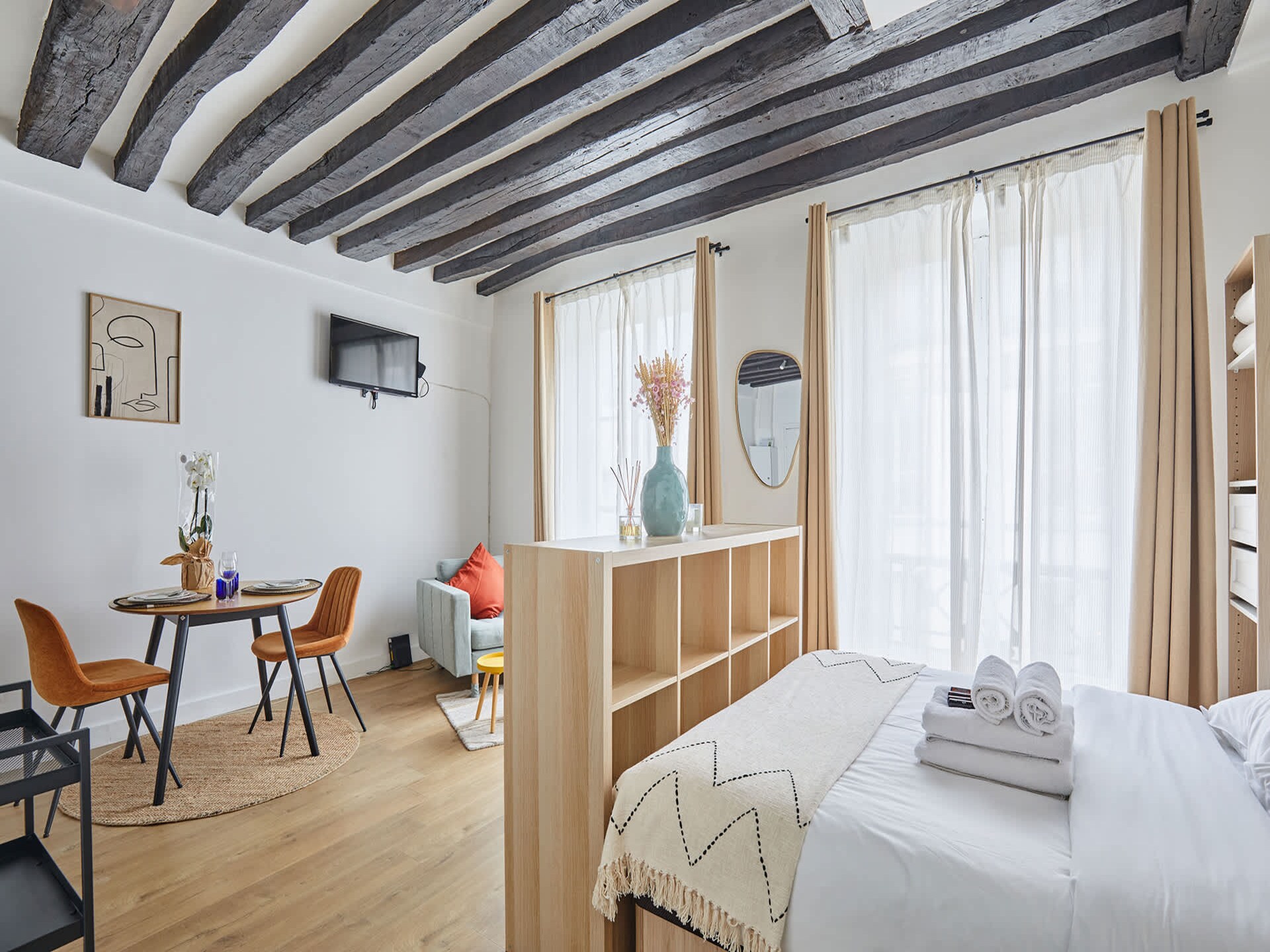 Licht studio-appartement in hartje Parijs, vlakbij Rue Montorgueil - foto 4