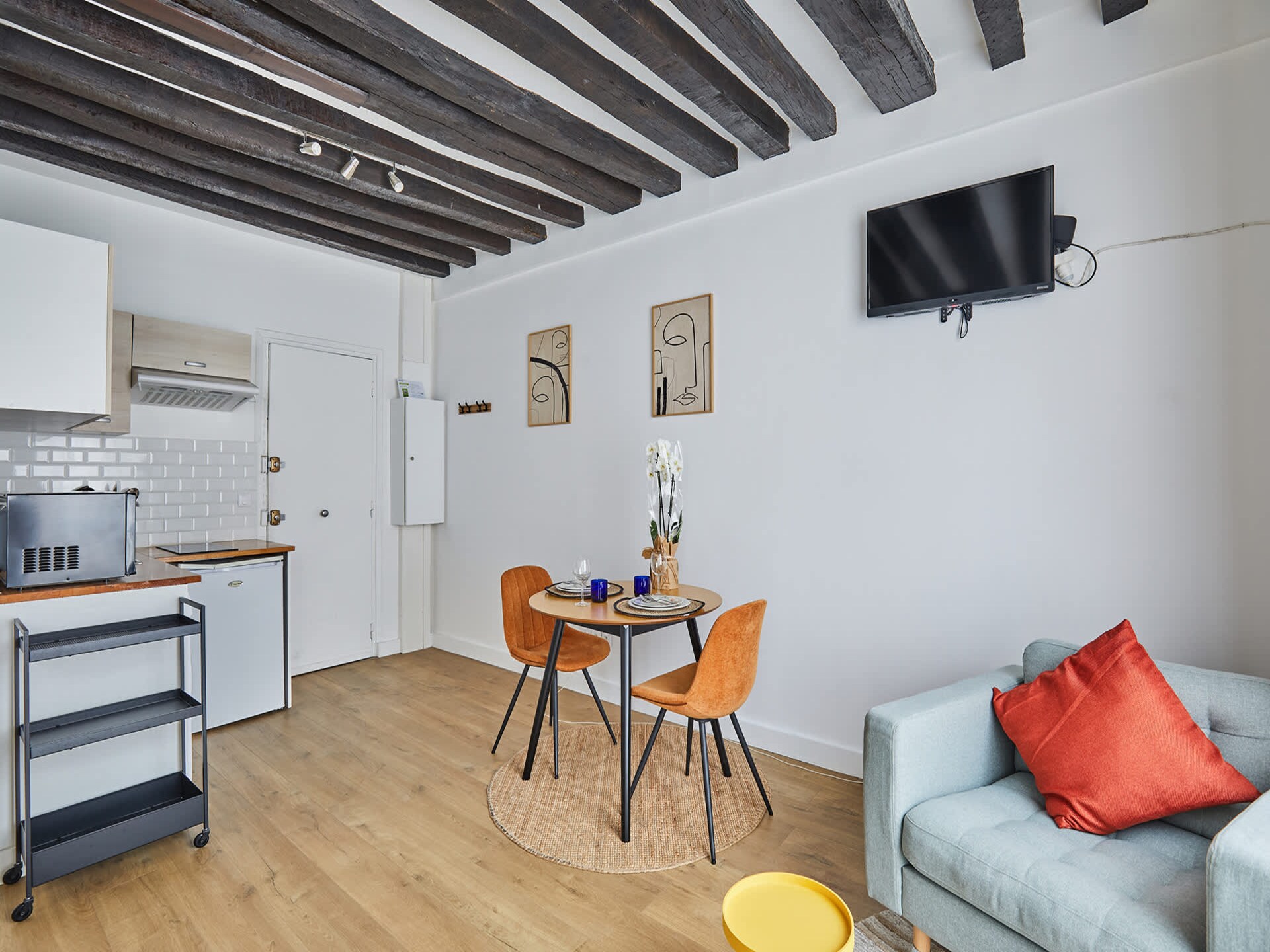 Licht studio-appartement in hartje Parijs, vlakbij Rue Montorgueil - foto 13