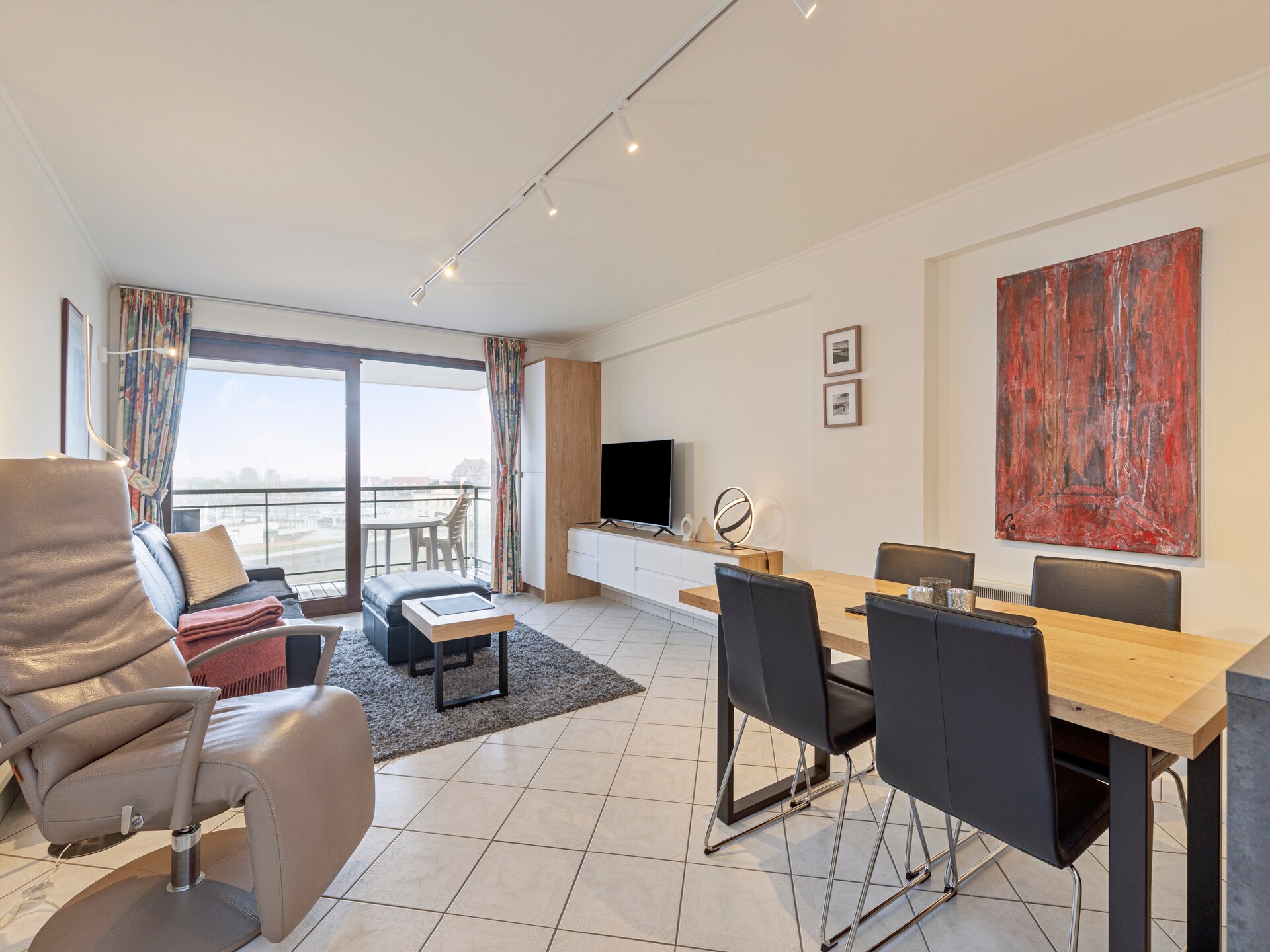 Licht appartement aan jachthaven Blankenberge met panoramisch uitzicht op het water - foto 12