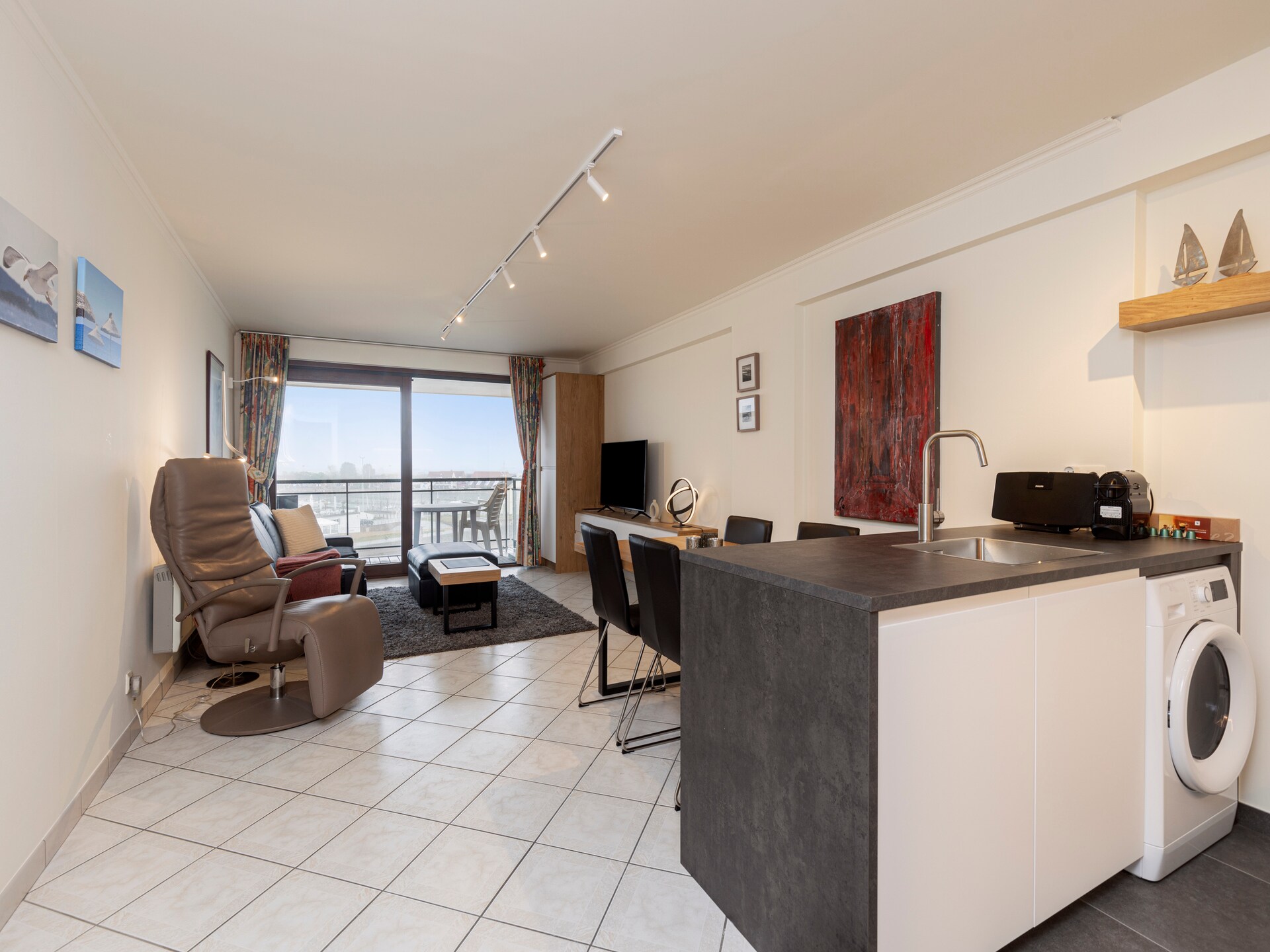 Licht appartement aan jachthaven Blankenberge met panoramisch uitzicht op het water - foto 13