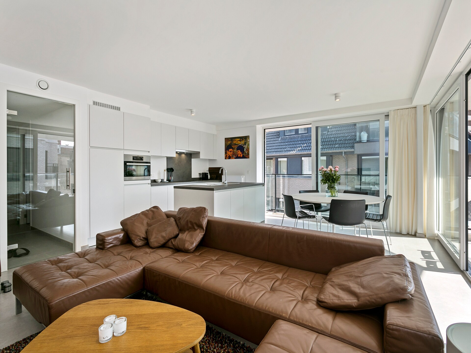 Licht appartement met terras, op loopafstand van het strand van Blankenberge - foto 1