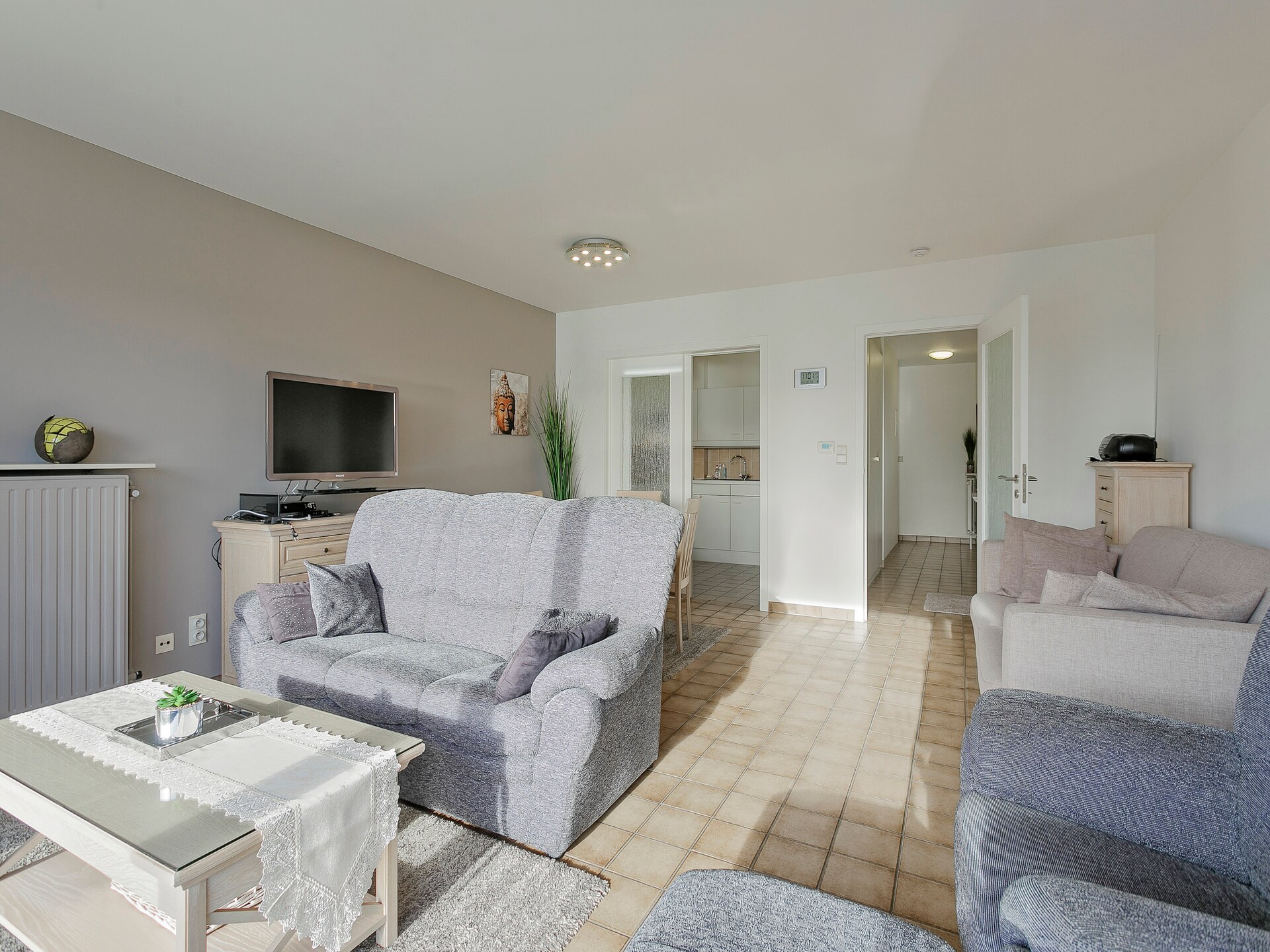 Licht appartement met 2 terrassen op 12 km van zee in Blankenberge - foto 9