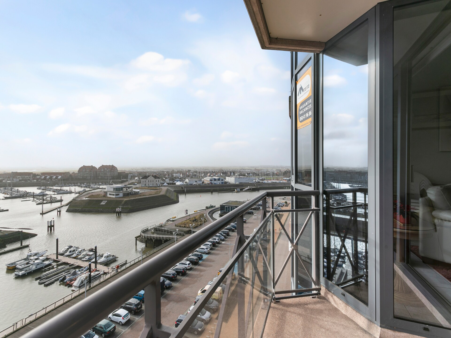 Licht appartement in Blankenberge met zicht op jachthaven en polders - foto 18
