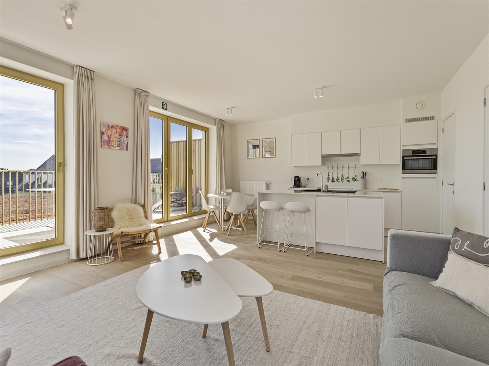 Licht appartement met twee terrassen vlakbij zee en centrum Blankenberge - foto 8