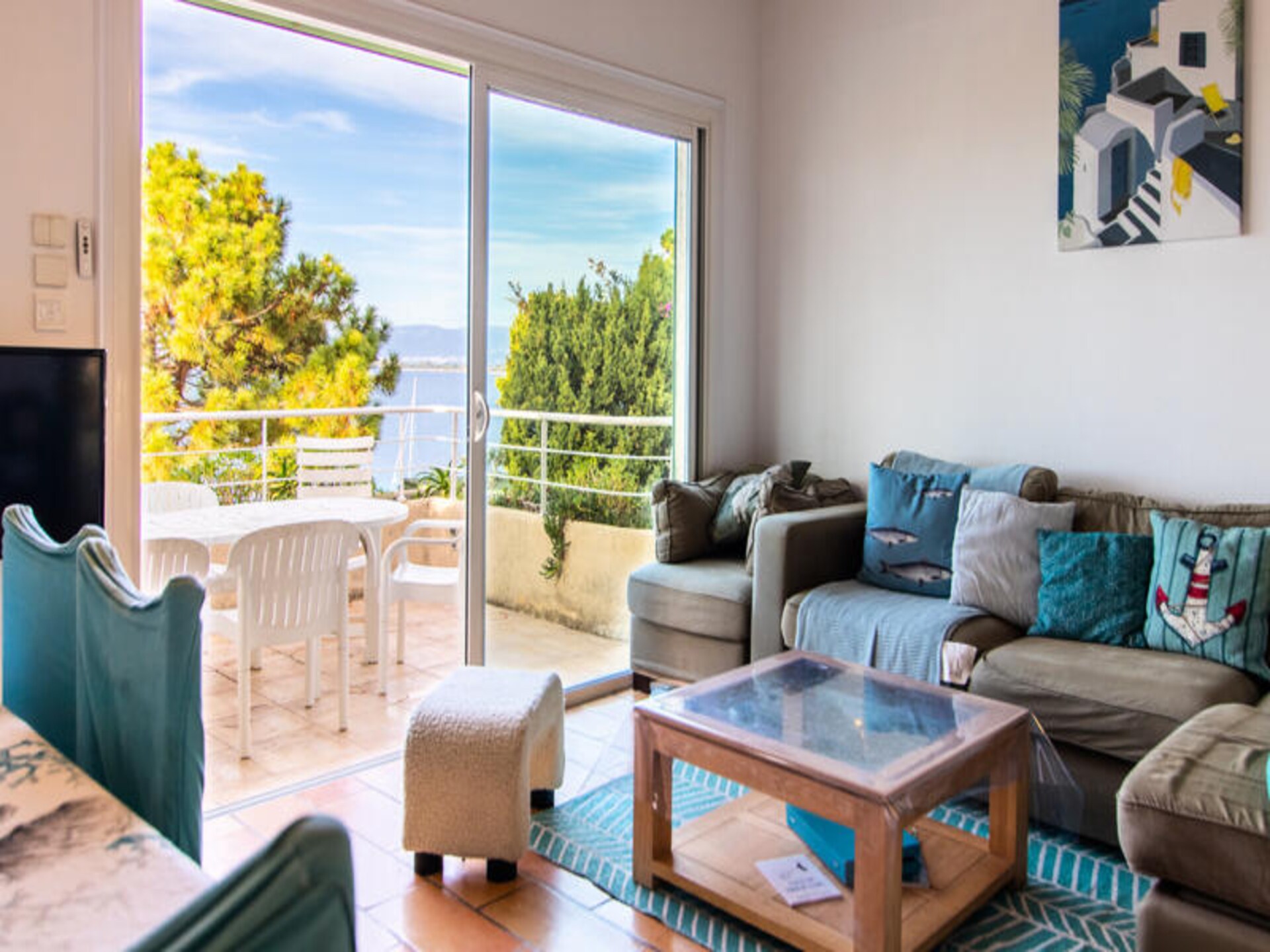 Ruim appartement met panoramisch zeezicht in Coti-Chiavari, 300m van strand - foto 4