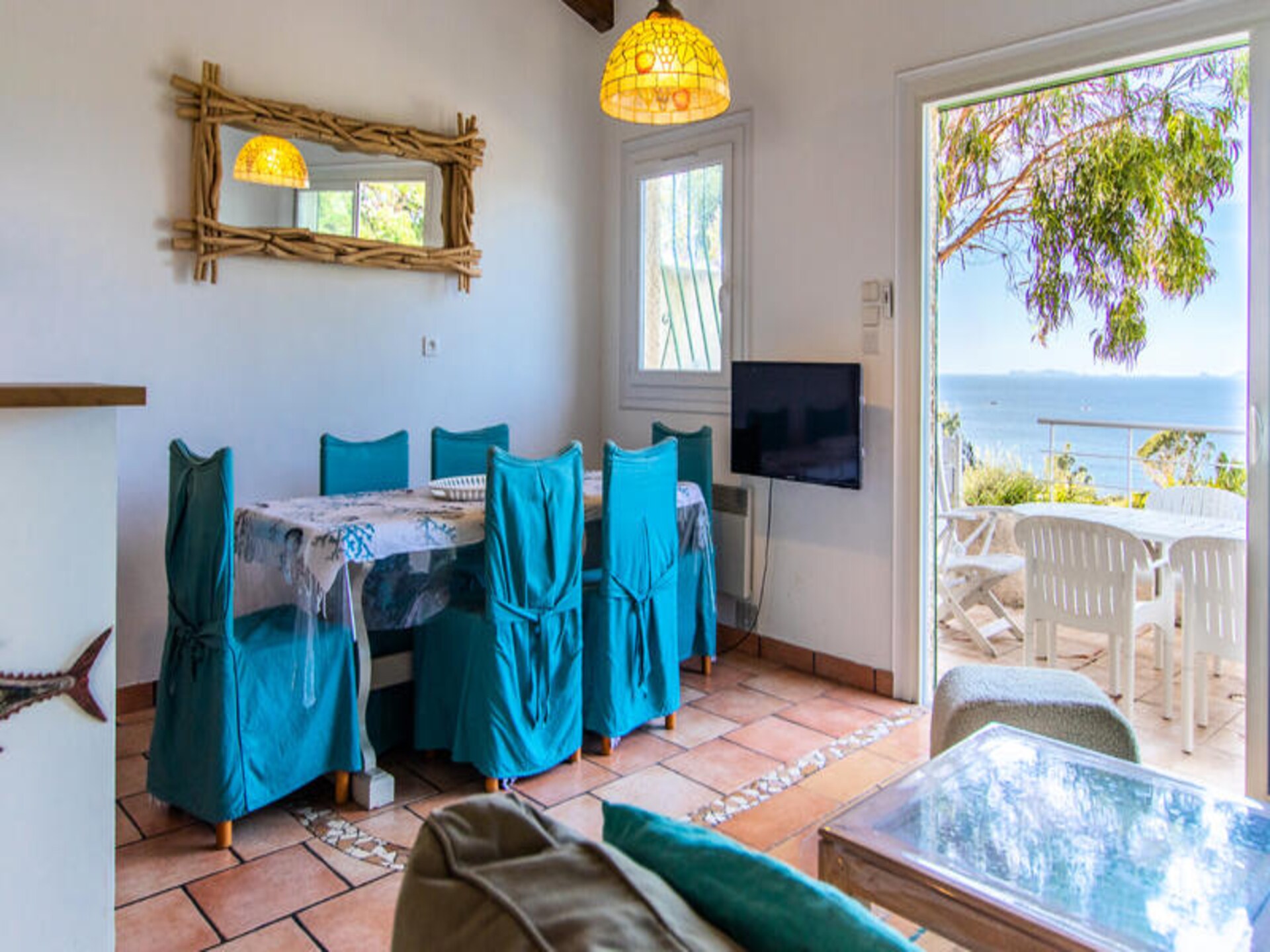 Ruim appartement met panoramisch zeezicht in Coti-Chiavari, 300m van strand - foto 7