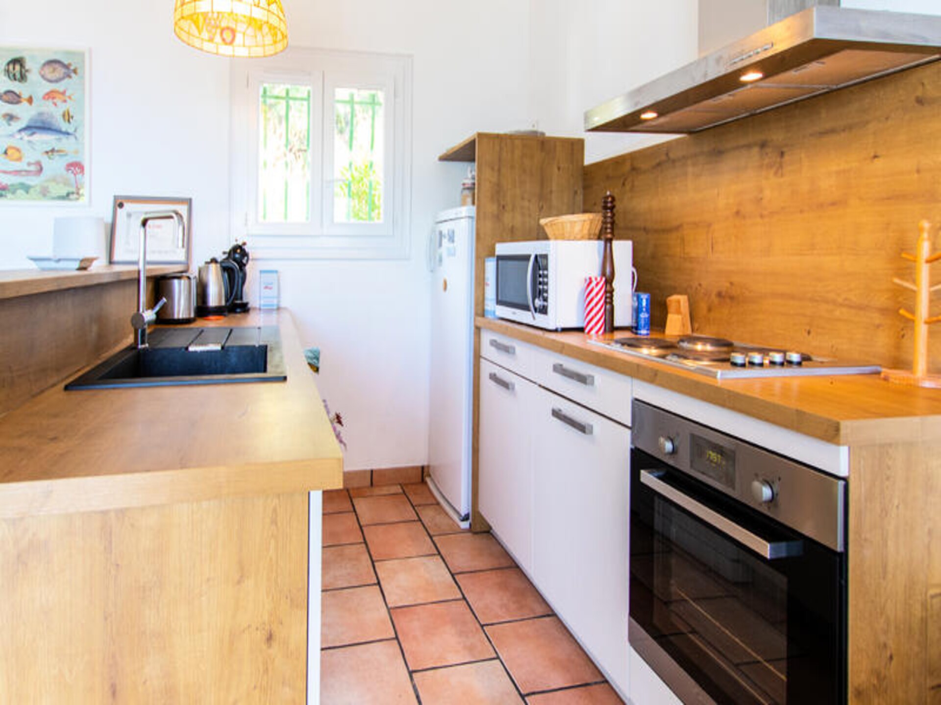 Ruim appartement met panoramisch zeezicht in Coti-Chiavari, 300m van strand - foto 8