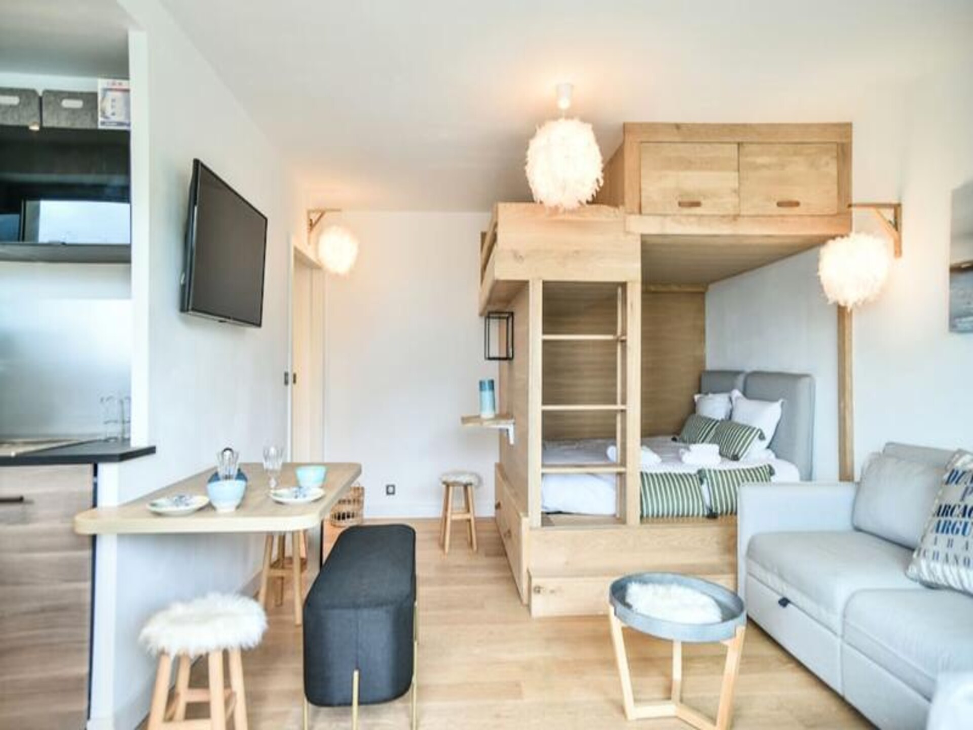 Superbe Studio R&eacute;nov&eacute; Pour 3 Personnes En 1&egrave;re Ligne Au C&oelig;ur D'arcachon - foto 3