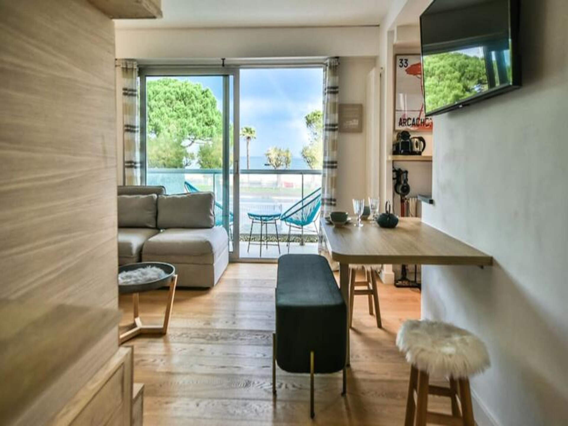 Superbe Studio R&eacute;nov&eacute; Pour 3 Personnes En 1&egrave;re Ligne Au C&oelig;ur D'arcachon - foto 8