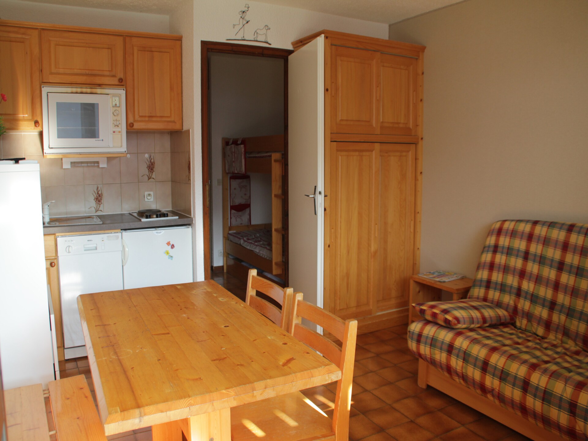 Knus appartement Hameau des 4 saisons met balkon, 500m van skilift Châtel - foto 10