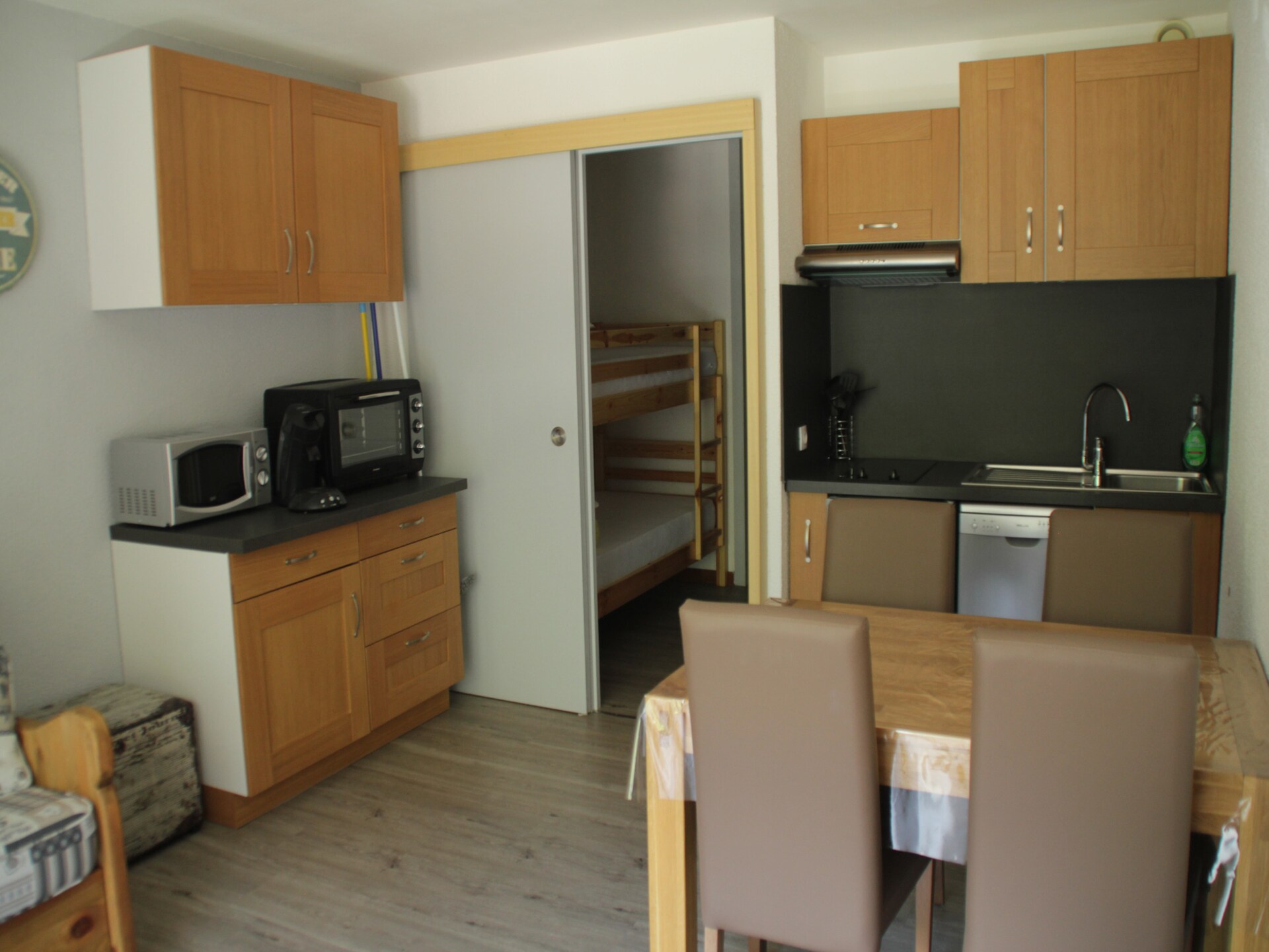 Knusse studio voor 4 bij de kabelbaan in Châtel, Portes du Soleil - foto 15