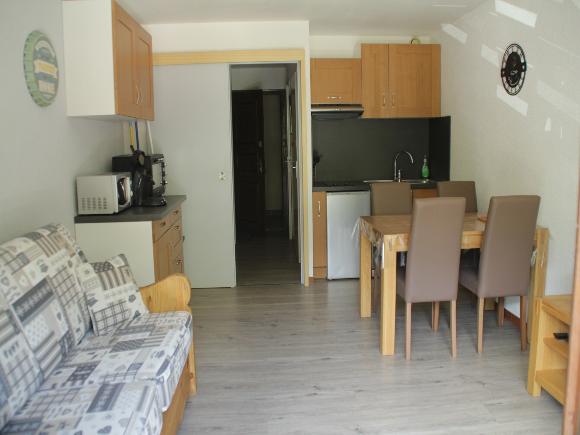 Knusse studio voor 4 bij de kabelbaan in Châtel, Portes du Soleil - foto 12