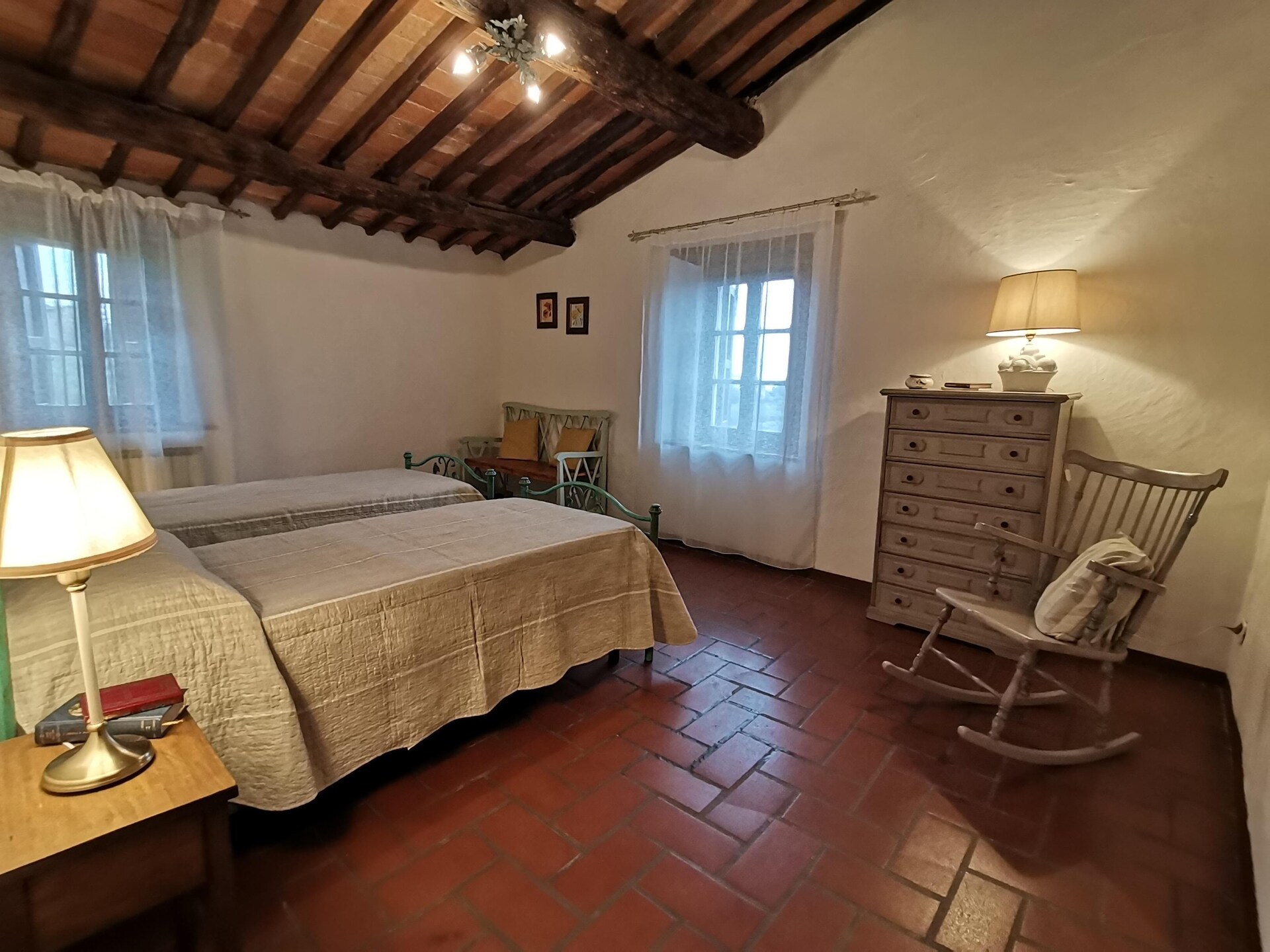 Authentiek Toscaans appartement tussen wijngaarden bij San Leolino - foto 17