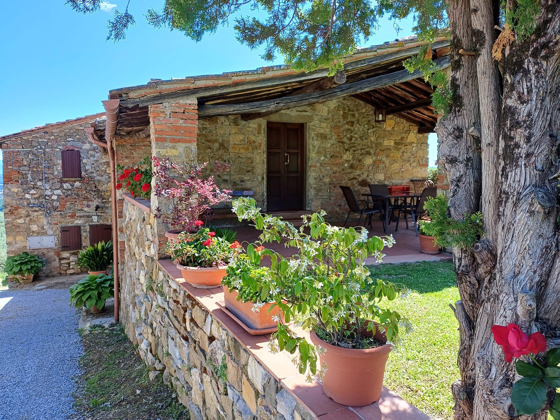 Authentiek Toscaans appartement tussen wijngaarden bij San Leolino - foto 9