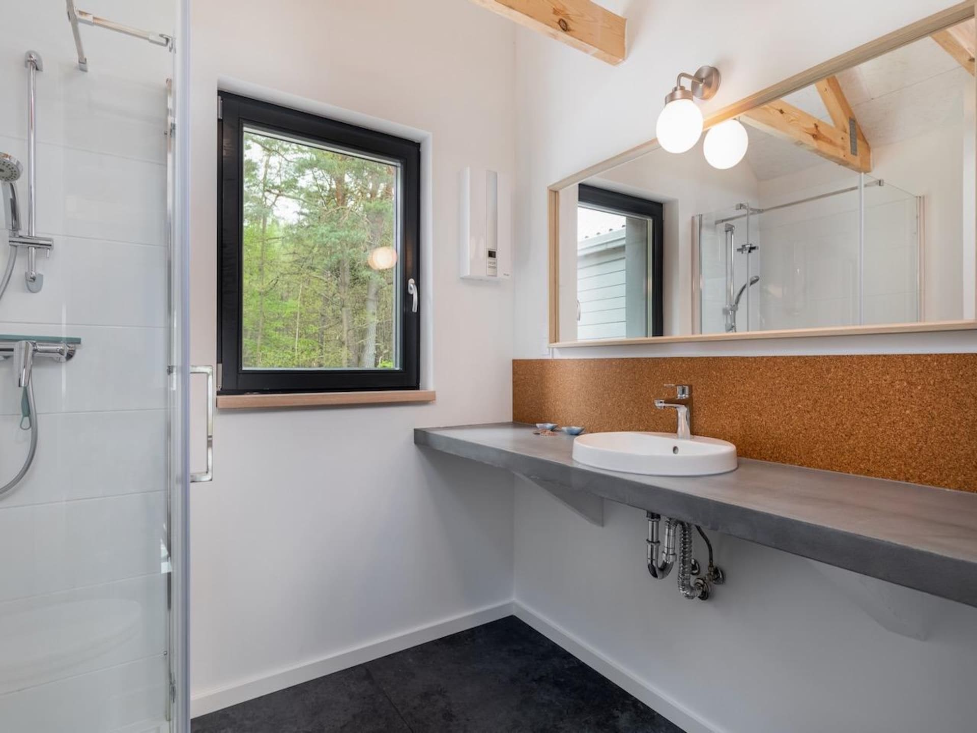 Scandinavisch vakantiehuis aan het Wisełka-meer met sauna en uitzicht - foto 17