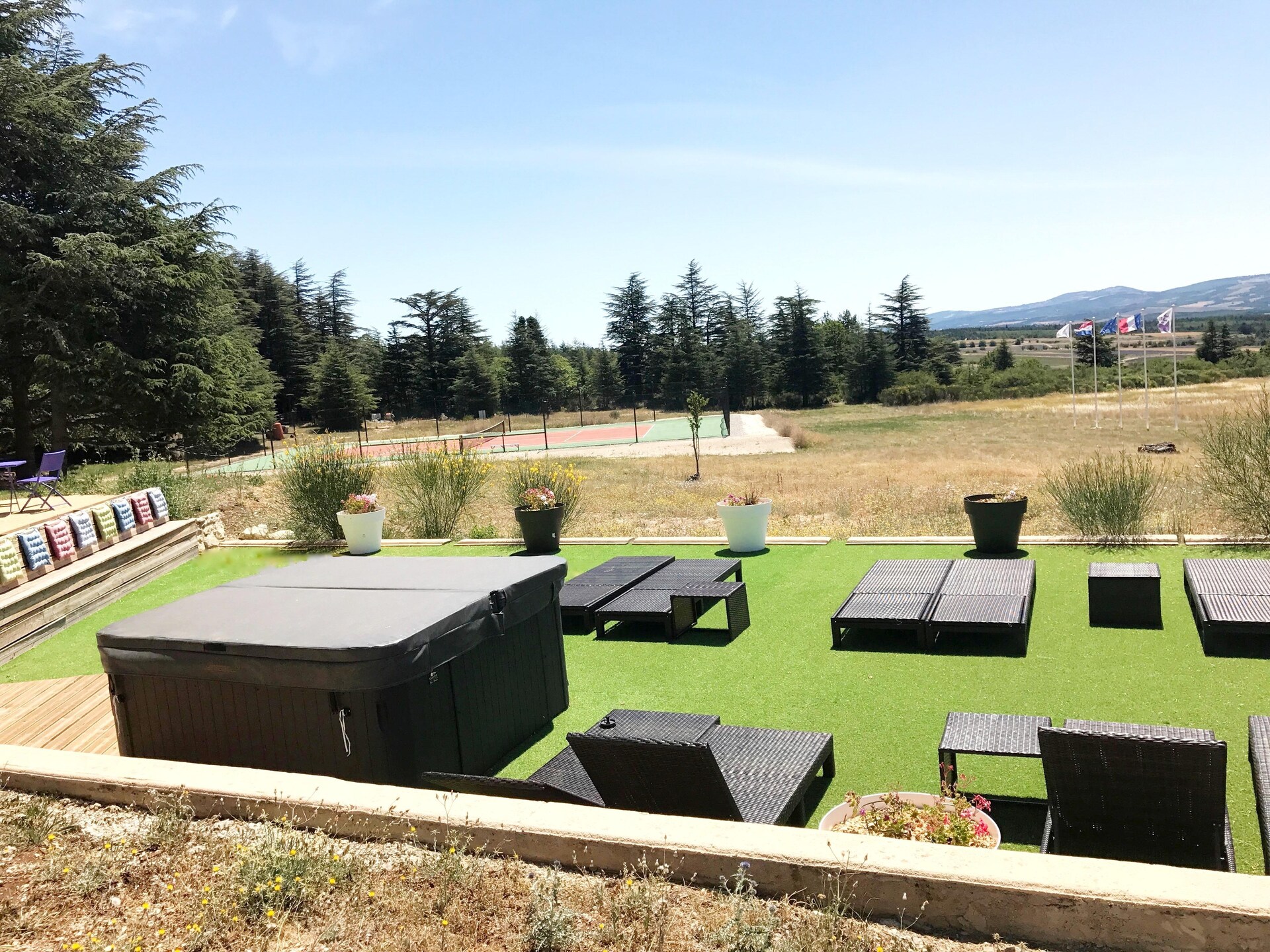 Knusse studio in Ferrassières met zwembad, sauna en uitzicht op de Provence - foto 21