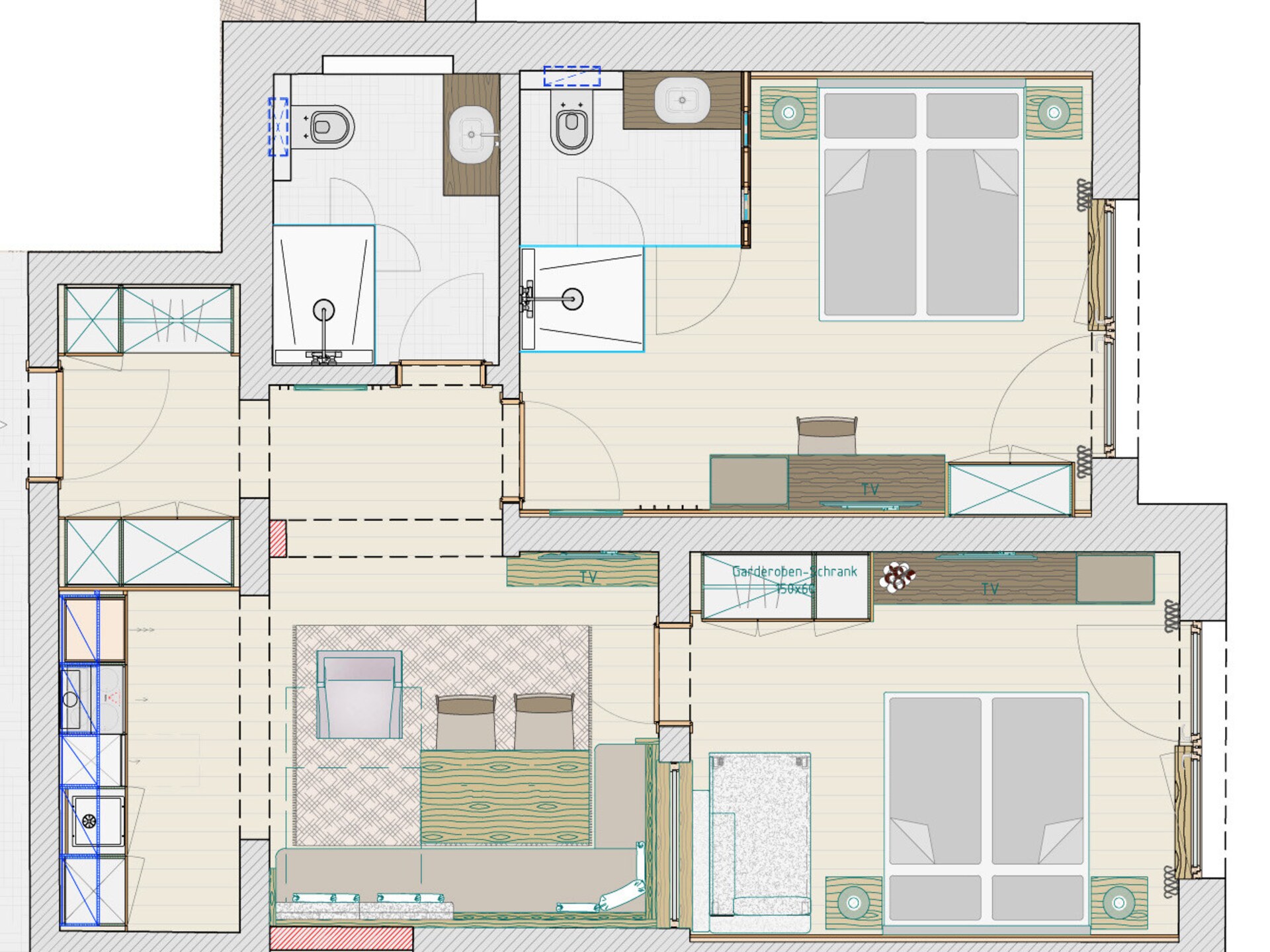 Centraal gelegen appartement in Reith bei Kitzbühel voor 4 personen - foto 29