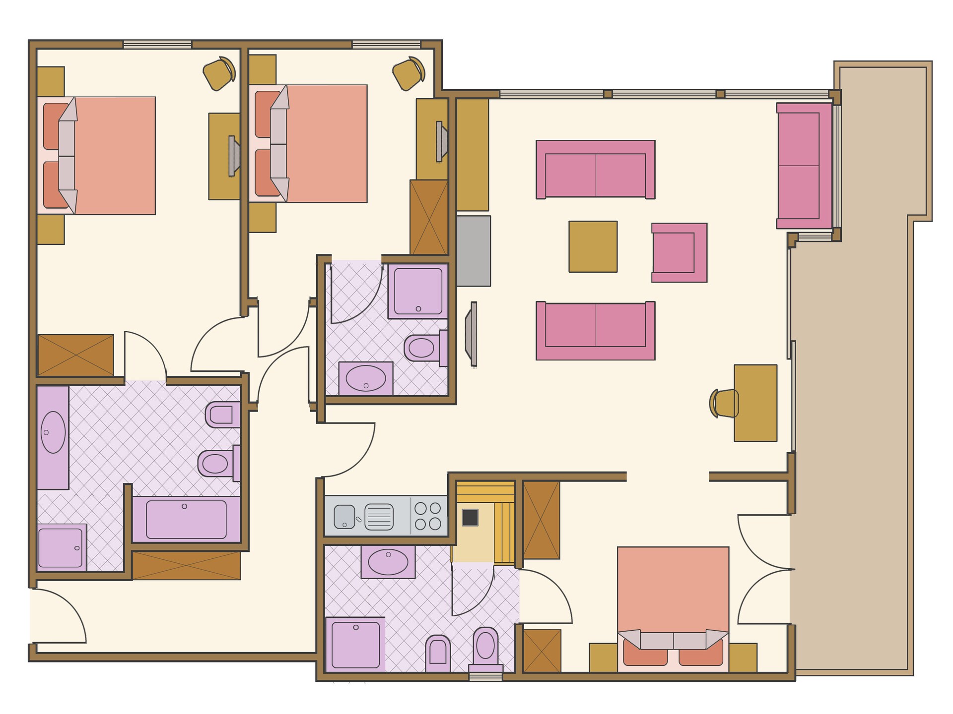 Centraal gelegen appartement in Reith bei Kitzbühel voor 6 personen - foto 27