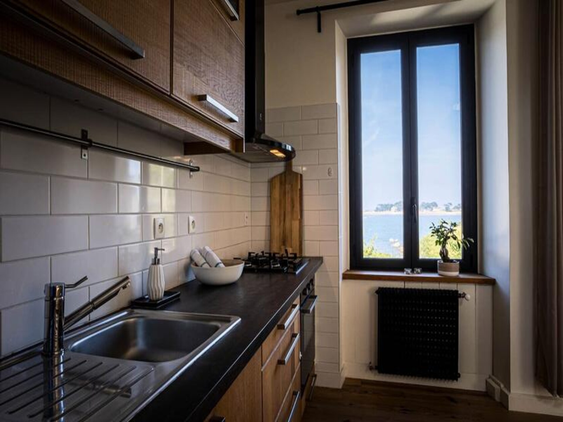 Vrijstaand vakantiehuis aan zee met panoramisch uitzicht over de baai van Port Blanc - foto 13