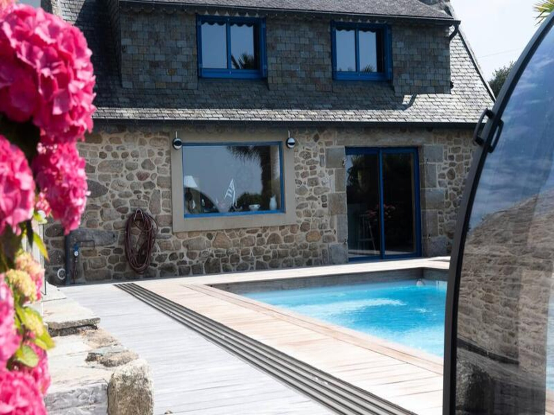 Bretons vakantiehuis met panoramisch zeezicht en verwarmd zwembad in Trébeurden - foto 10