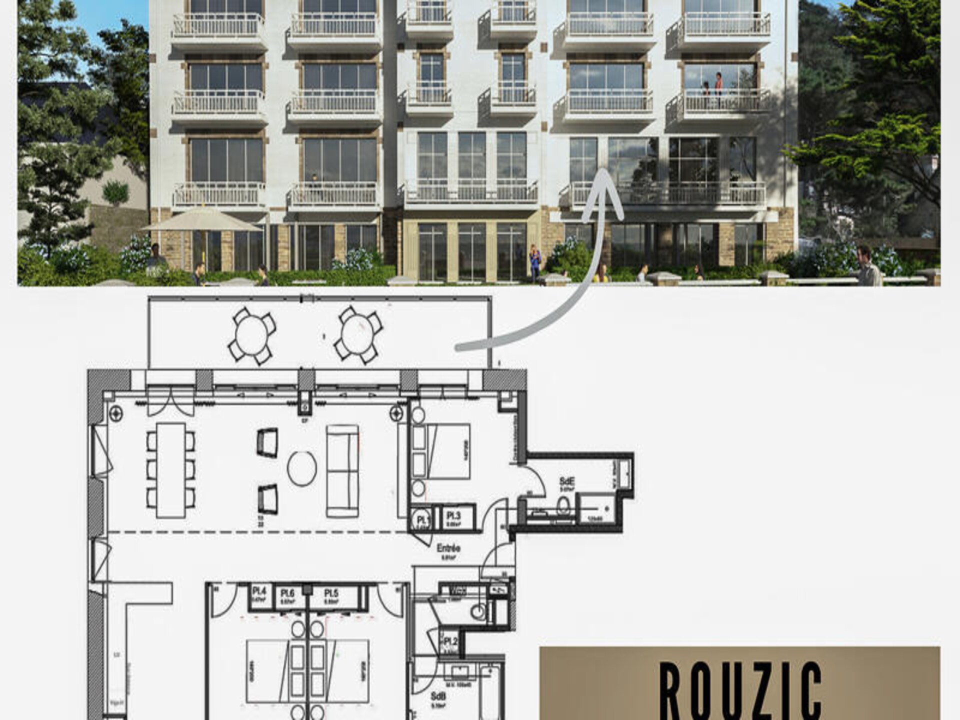 Rouzic: luxe appartement aan zee in Trébeurden met zwembad en terras - foto 45