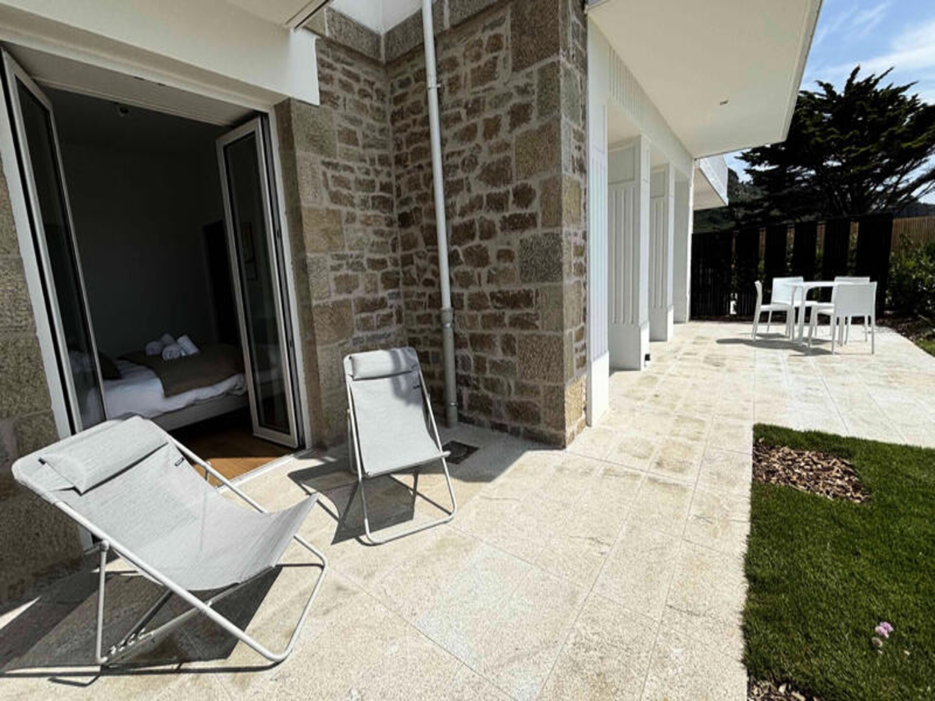 Appartement aan zee in Trebeurden met privétuin en uitzicht op strand Tresmeur - foto 22