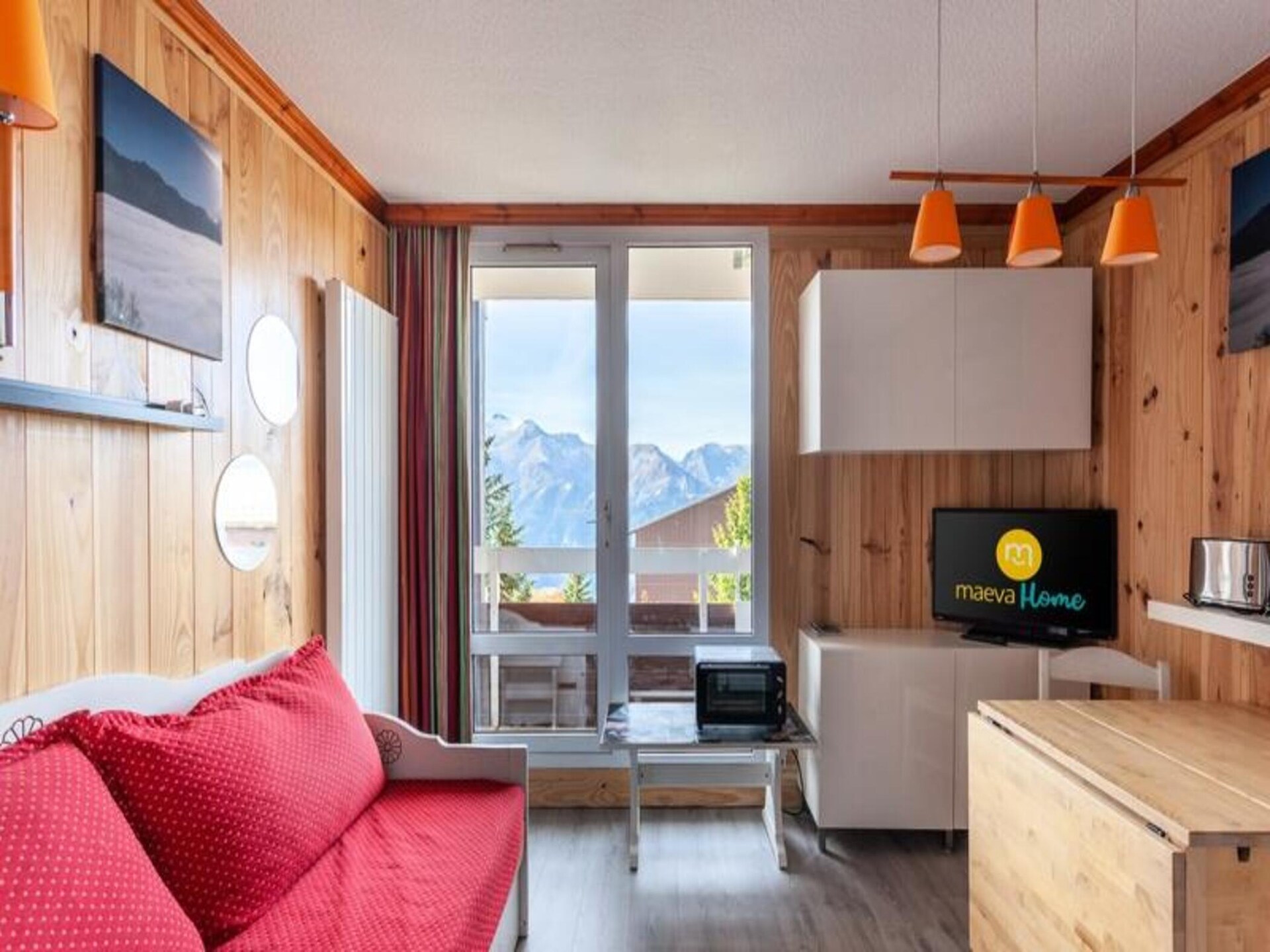 Knus appartement voor 5 met balkon en bergzicht nabij de piste in Alpe d'Huez - foto 5