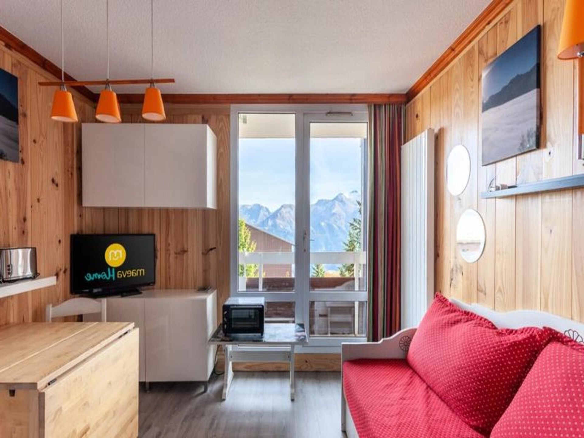 Knus appartement voor 5 met balkon en bergzicht nabij de piste in Alpe d'Huez - foto 6