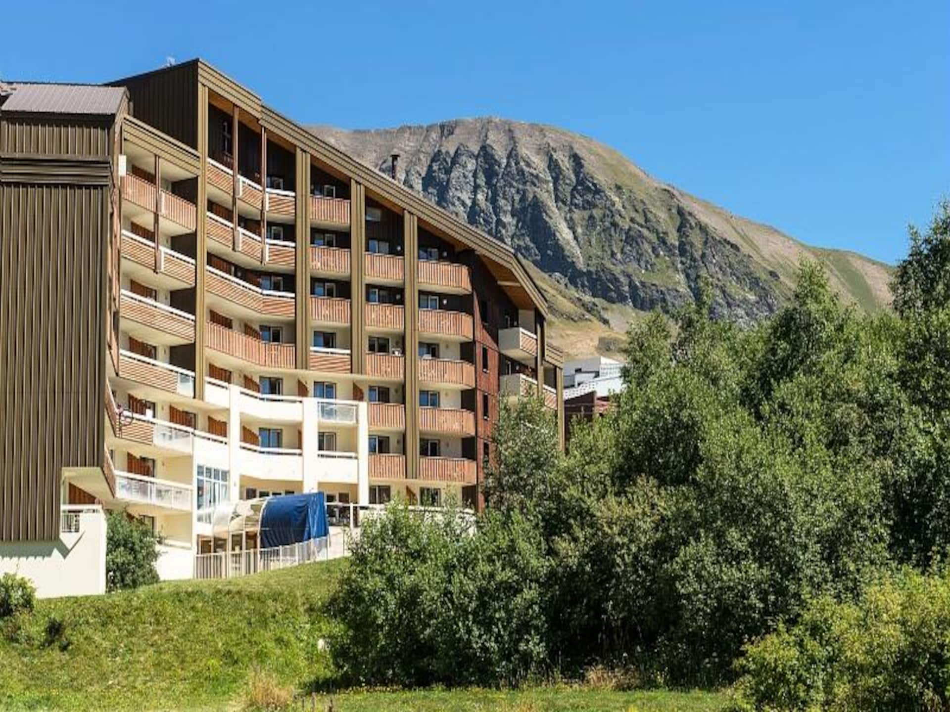 Knus appartement in Alpe d'Huez met balkon en uitzicht op de bergen - foto 6