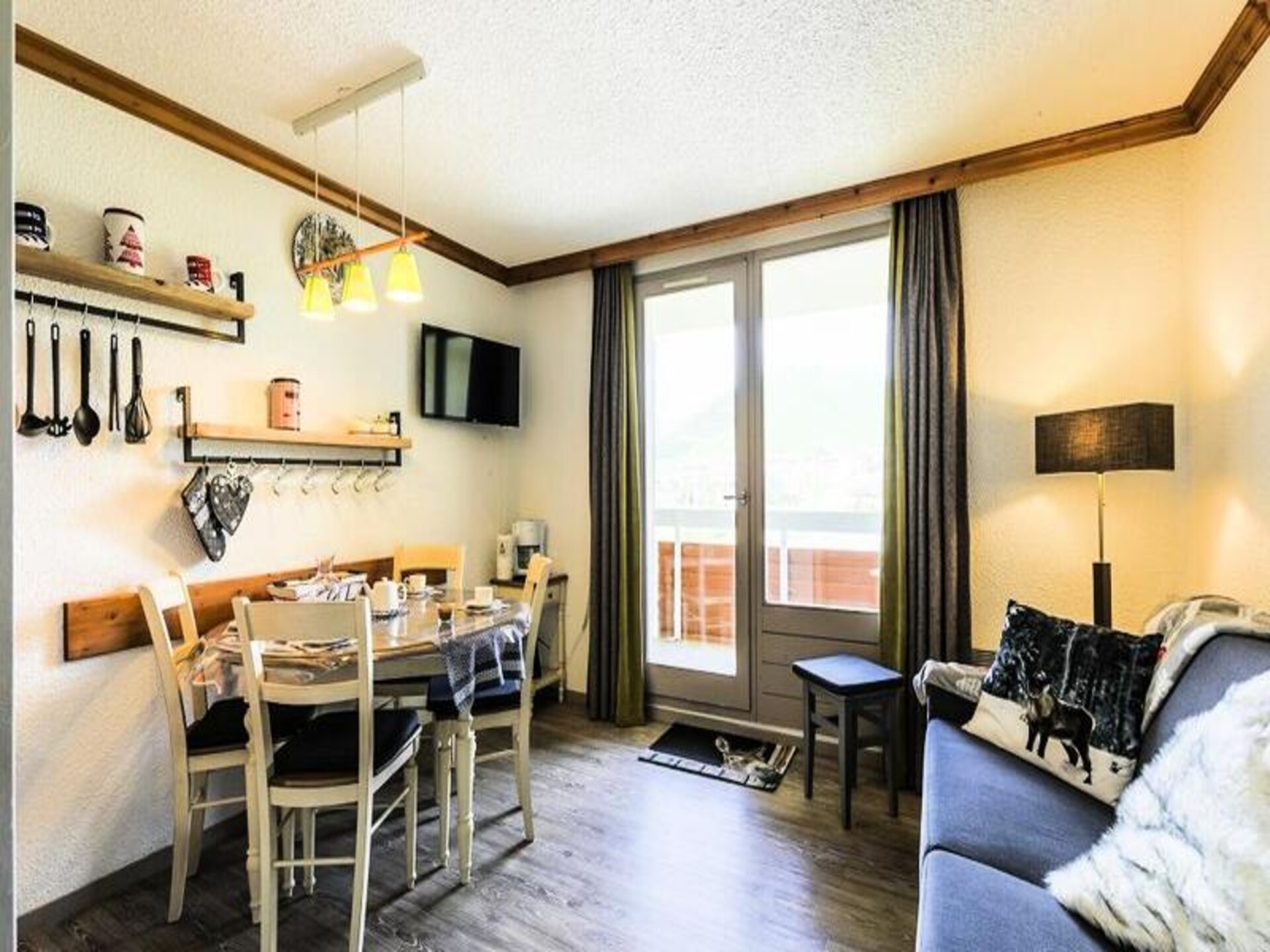 Knus appartement in Alpe d'Huez met balkon en uitzicht op de bergen - foto 8
